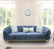 Light Blue Wooden Lamp - Chic, Cozy, Handheld - Vitrine Furniture - Living room sets