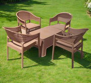 Light brown, comfortable, durable, elegant patio set - Vitrine Furniture - Outdoor Products