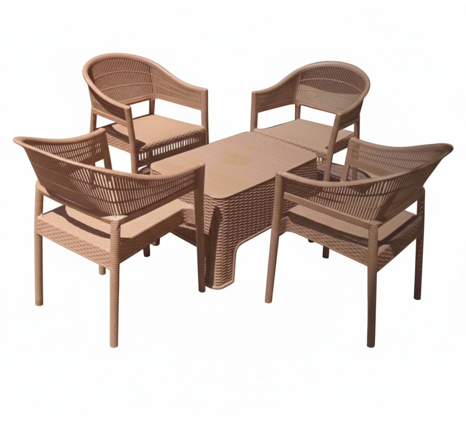 Light brown, comfortable, durable, elegant patio set - Vitrine Furniture - Outdoor Products
