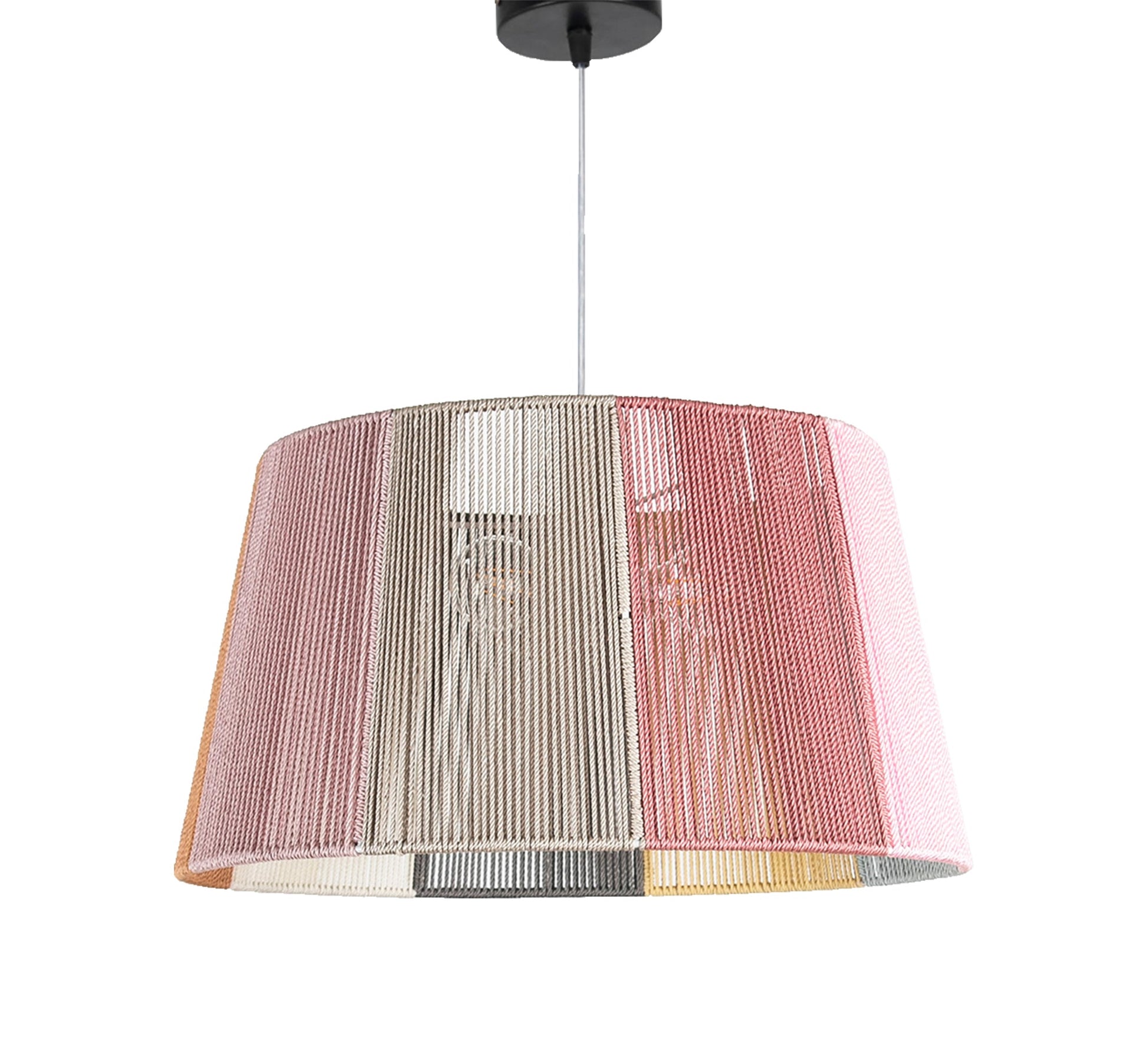 Light - colored macrame pendant light - Vitrine Furniture - Lighting