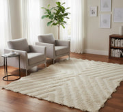 Light country rug with fringed lines - Vitrine Furniture - Accessories
