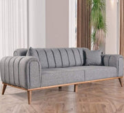 Light gray double sofa - Vitrine Furniture - Living room Sofas