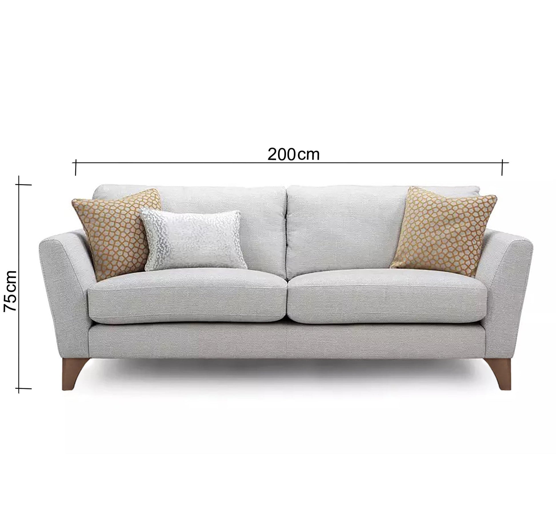 Light gray double sofa - Vitrine Furniture - Sofas