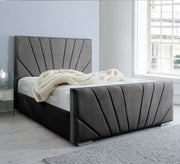 Light gray king size bed - Vitrine Furniture - Furniture