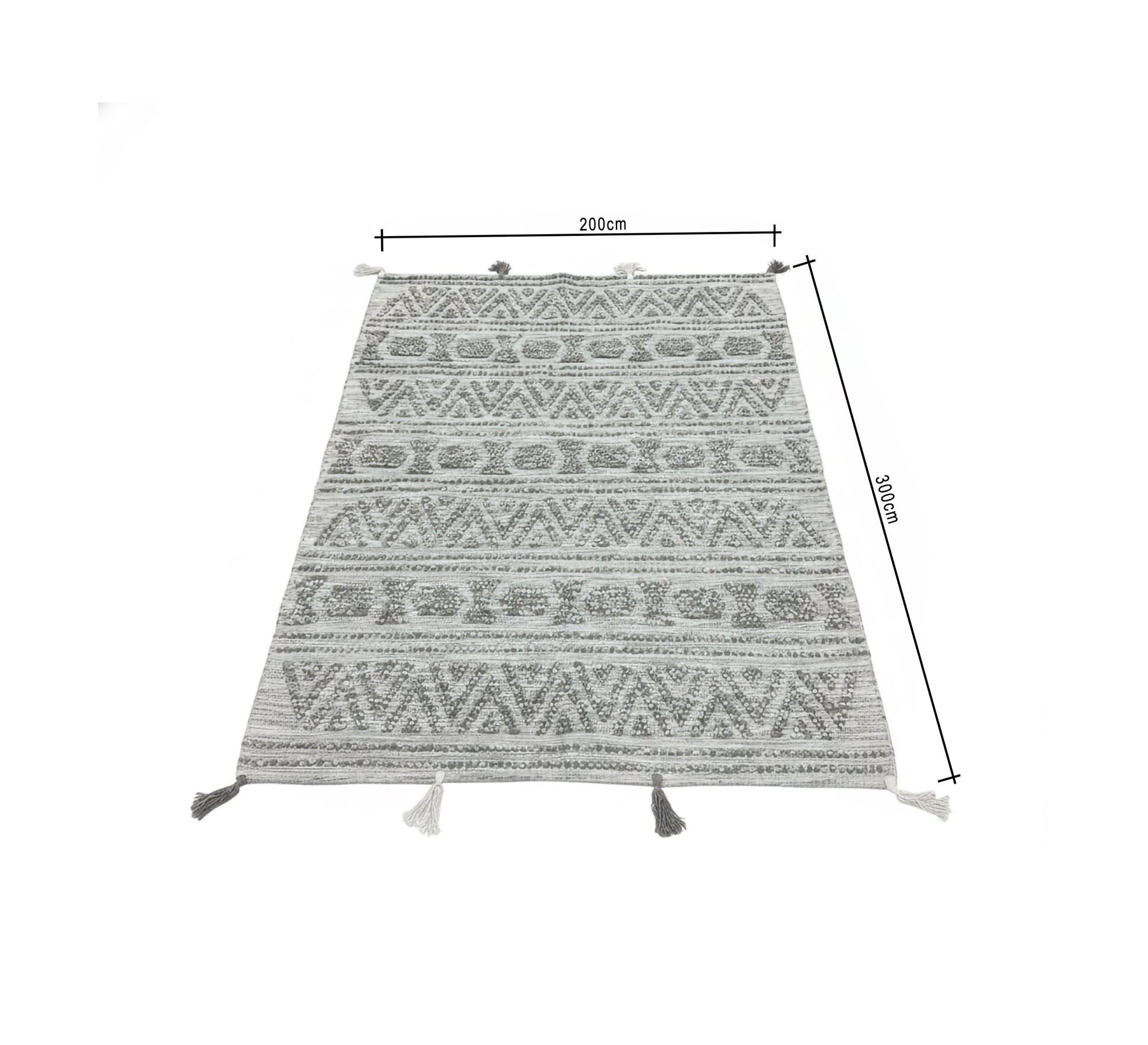 Light gray rug with soft mountain patterns - Vitrine Furniture - Accessories