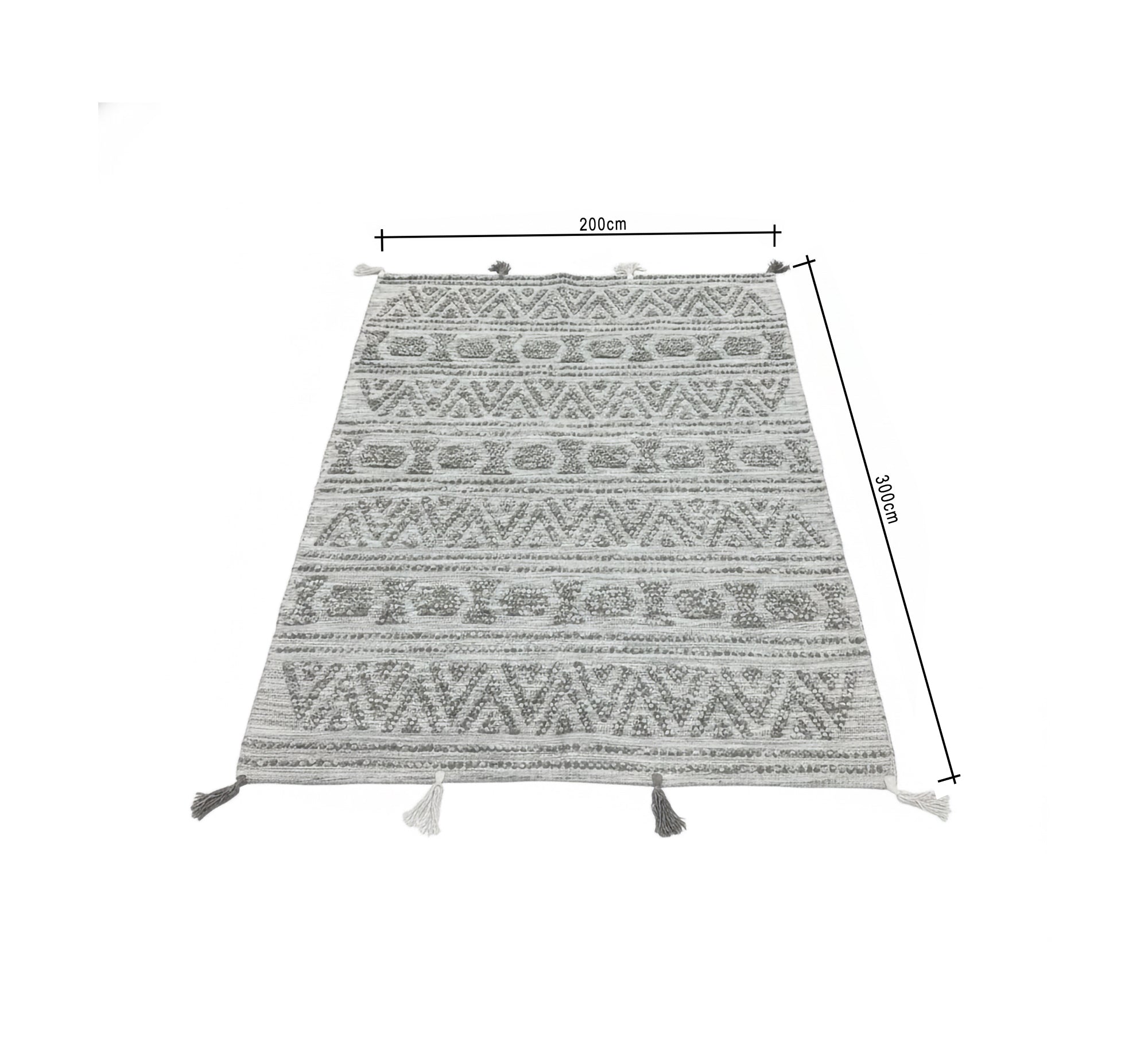 Light gray rug with soft mountain patterns - Vitrine Furniture - Accessories