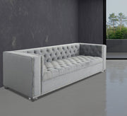 Light gray sofa with high armrests - Vitrine Furniture - Living room Sofas