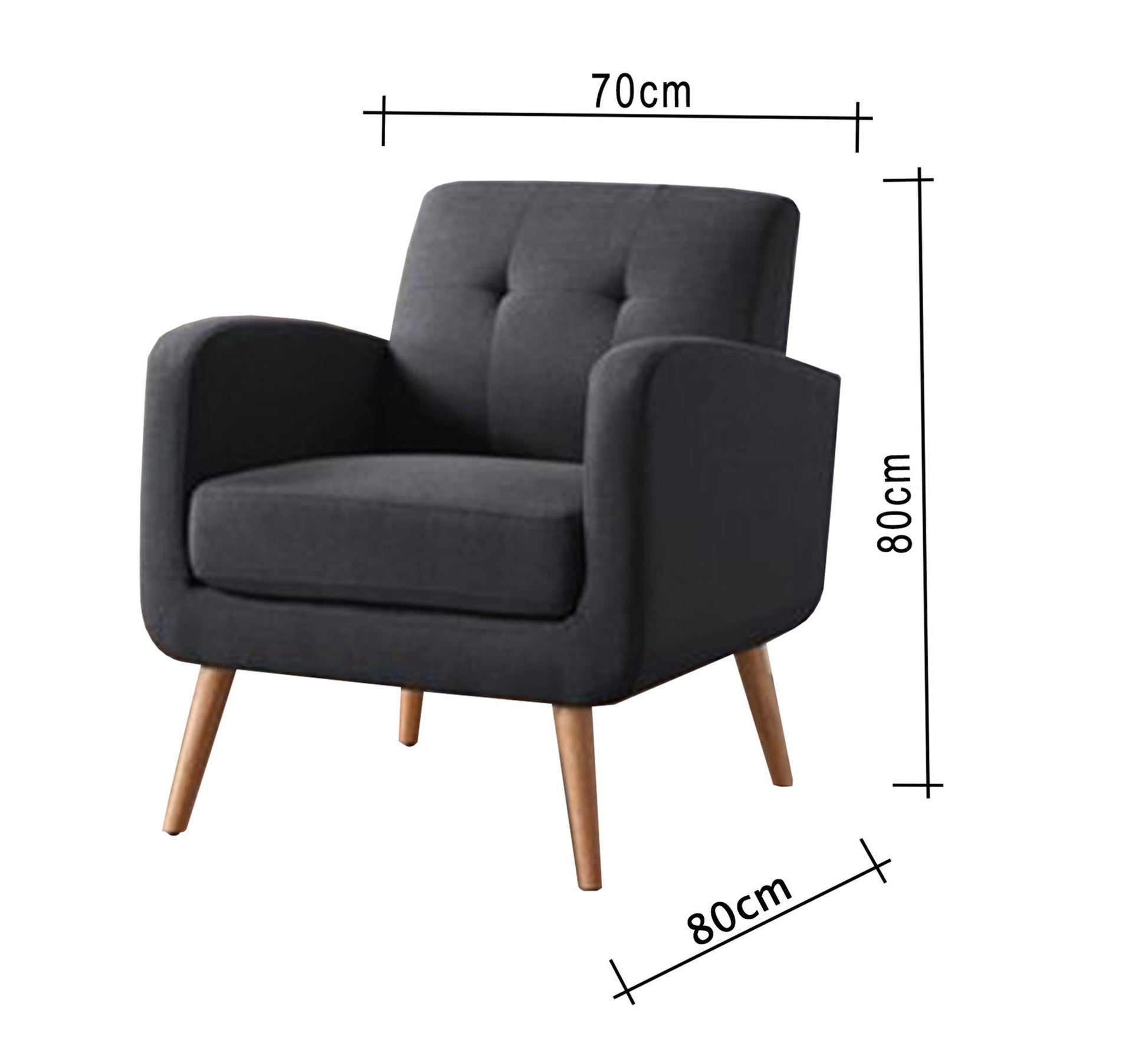 Light grey armchair - Vitrine Furniture - Chairs & Chaise lounge