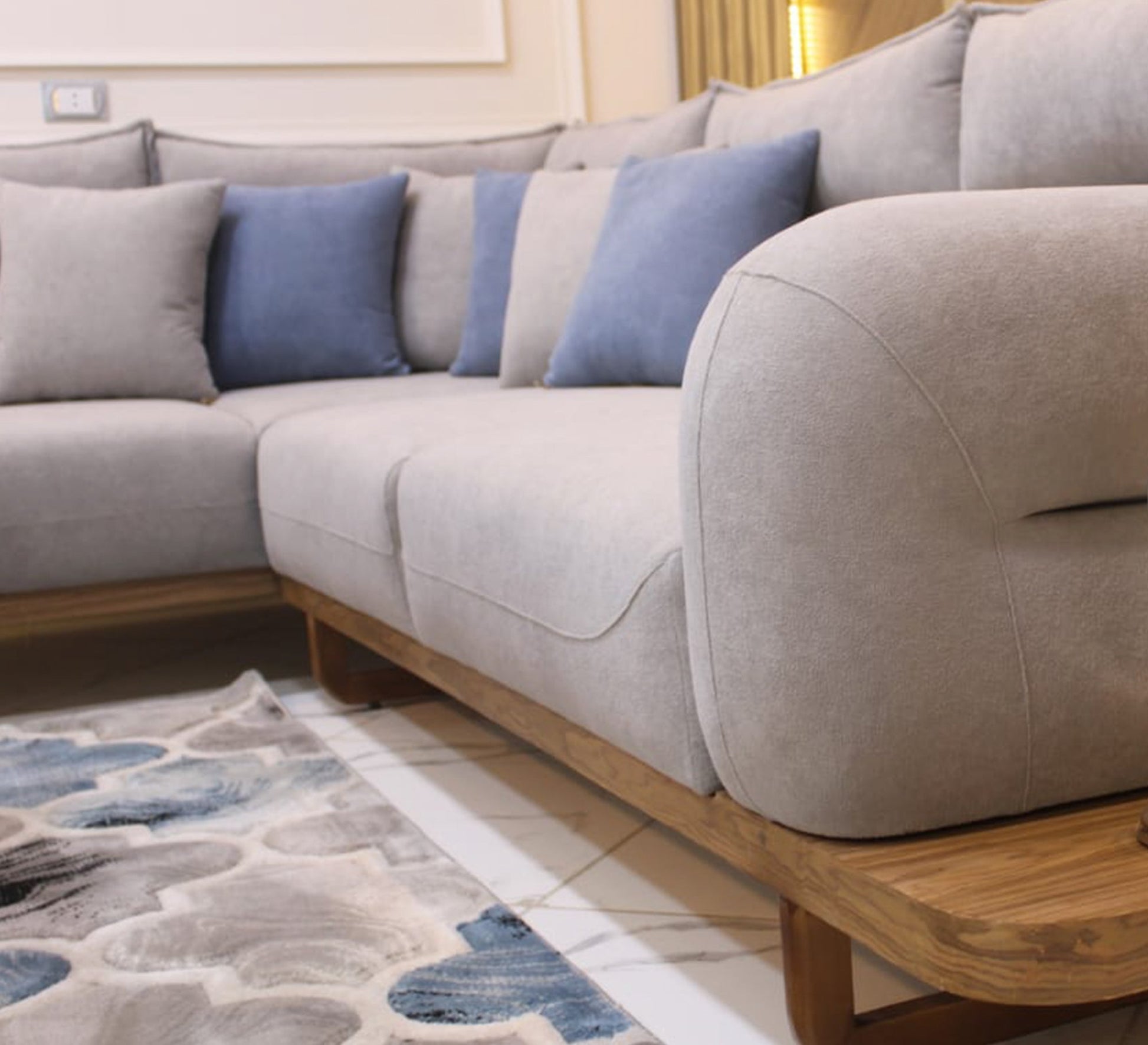 Light grey corner - Vitrine Furniture - Furniture