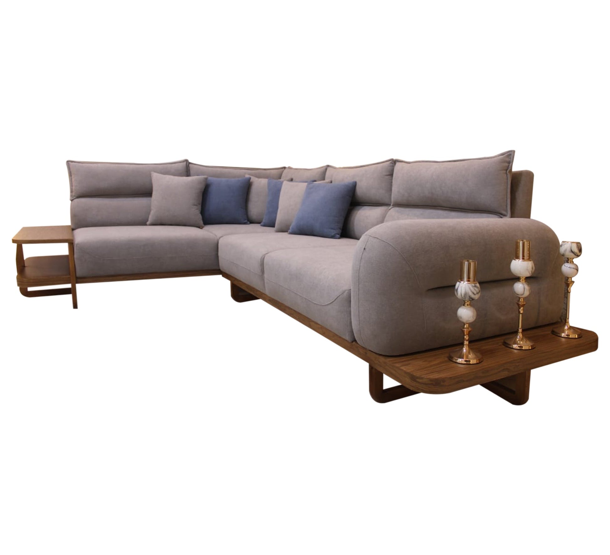 Light grey corner - Vitrine Furniture - Furniture