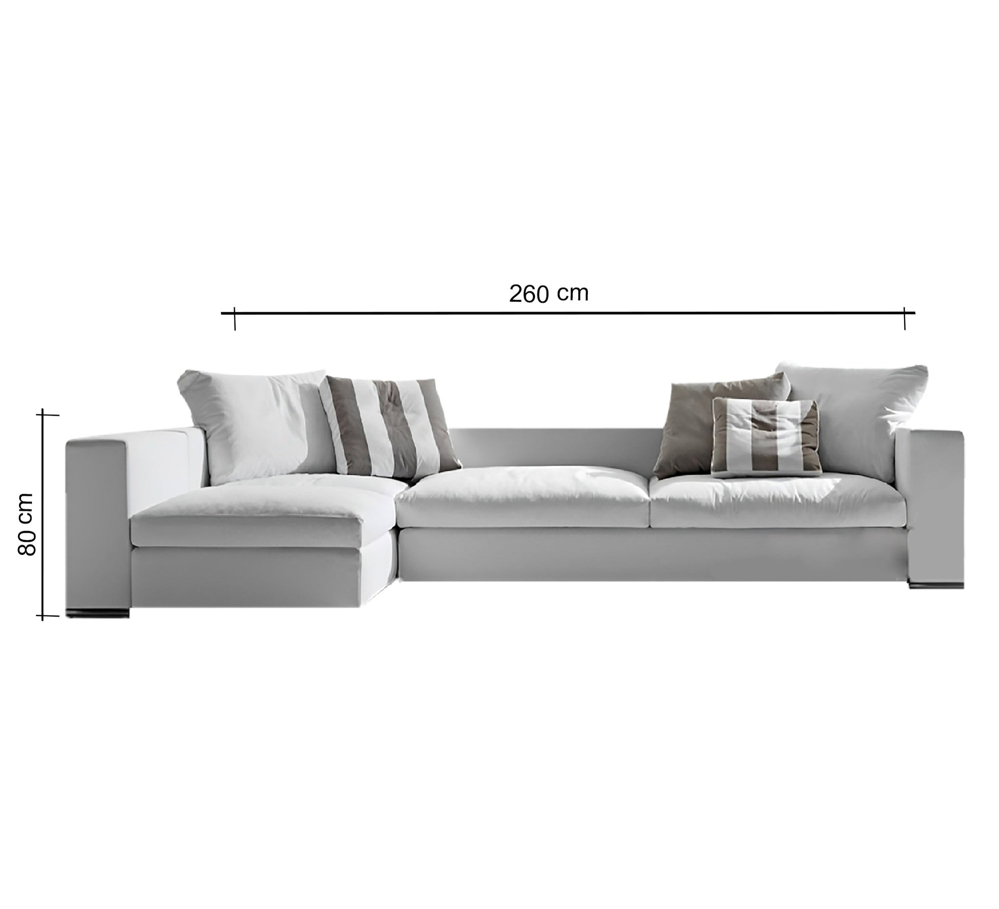 Light grey L - shape sofa corner - Vitrine Furniture - Furniture