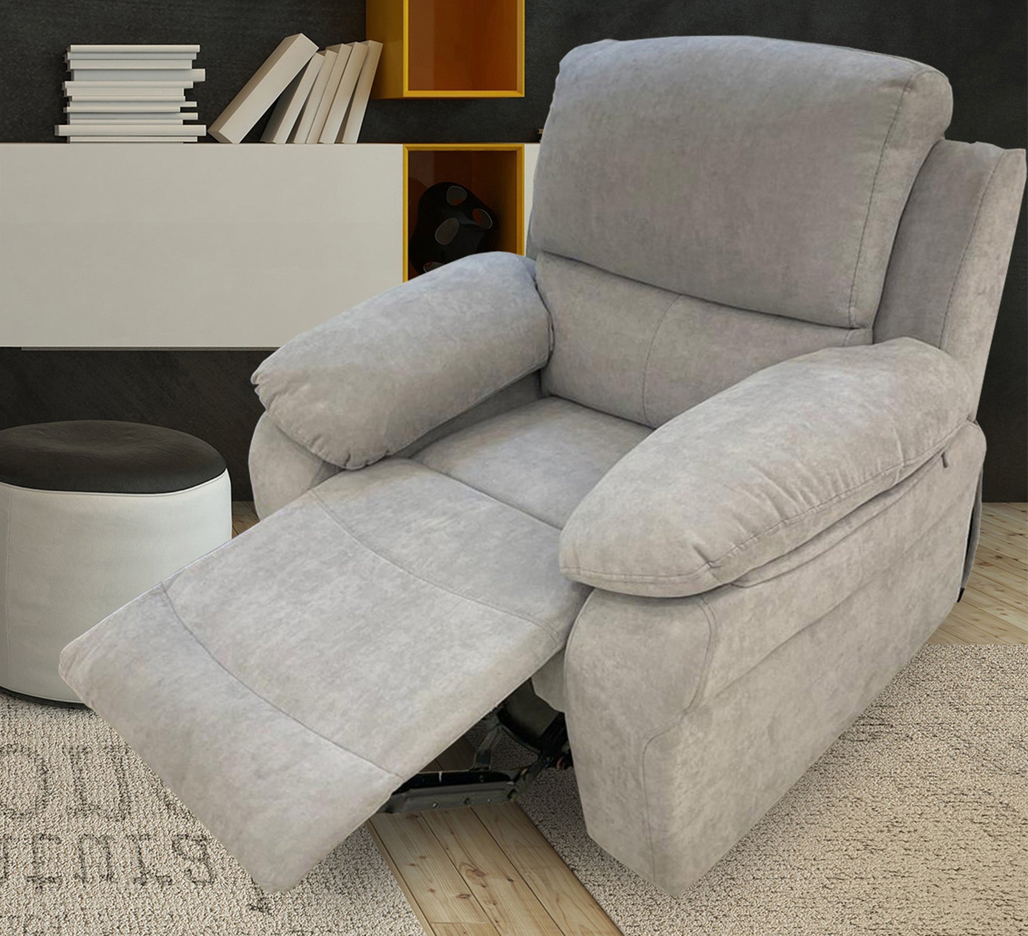 Light grey Lazyboy chair - Vitrine Furniture - Lazyboy Chair