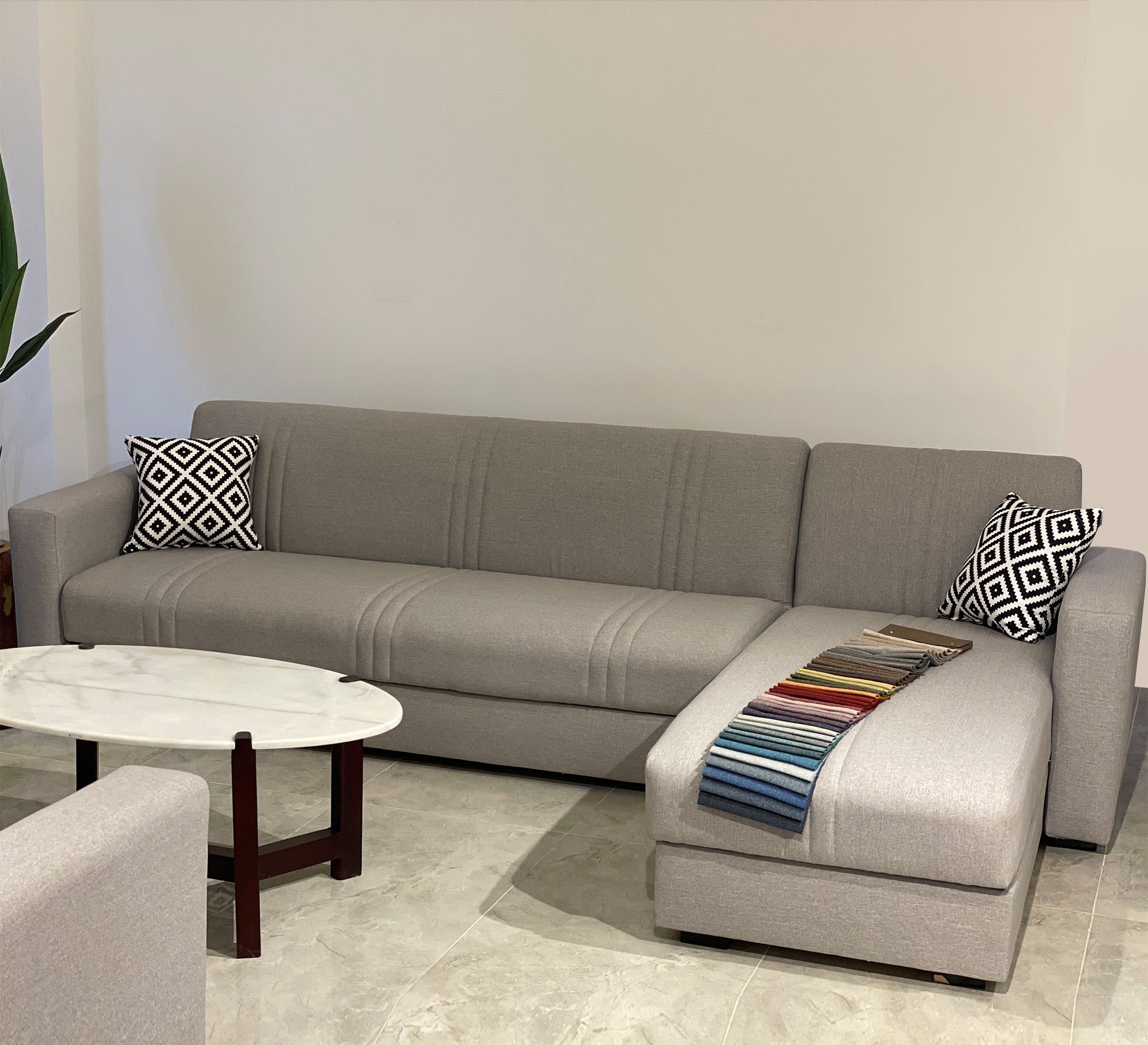 Light Grey Living Room, Chic & Serene Spaces - Vitrine Furniture - Furniture