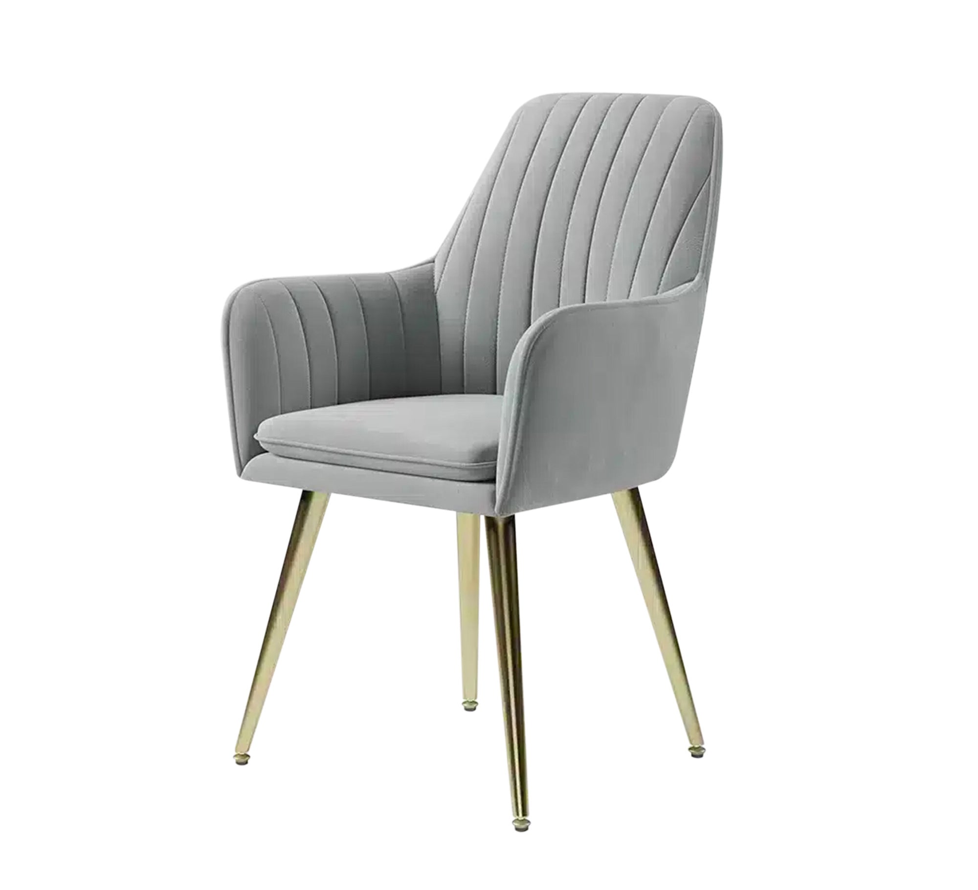 Light grey upholstered armchair - Vitrine Furniture - Furniture