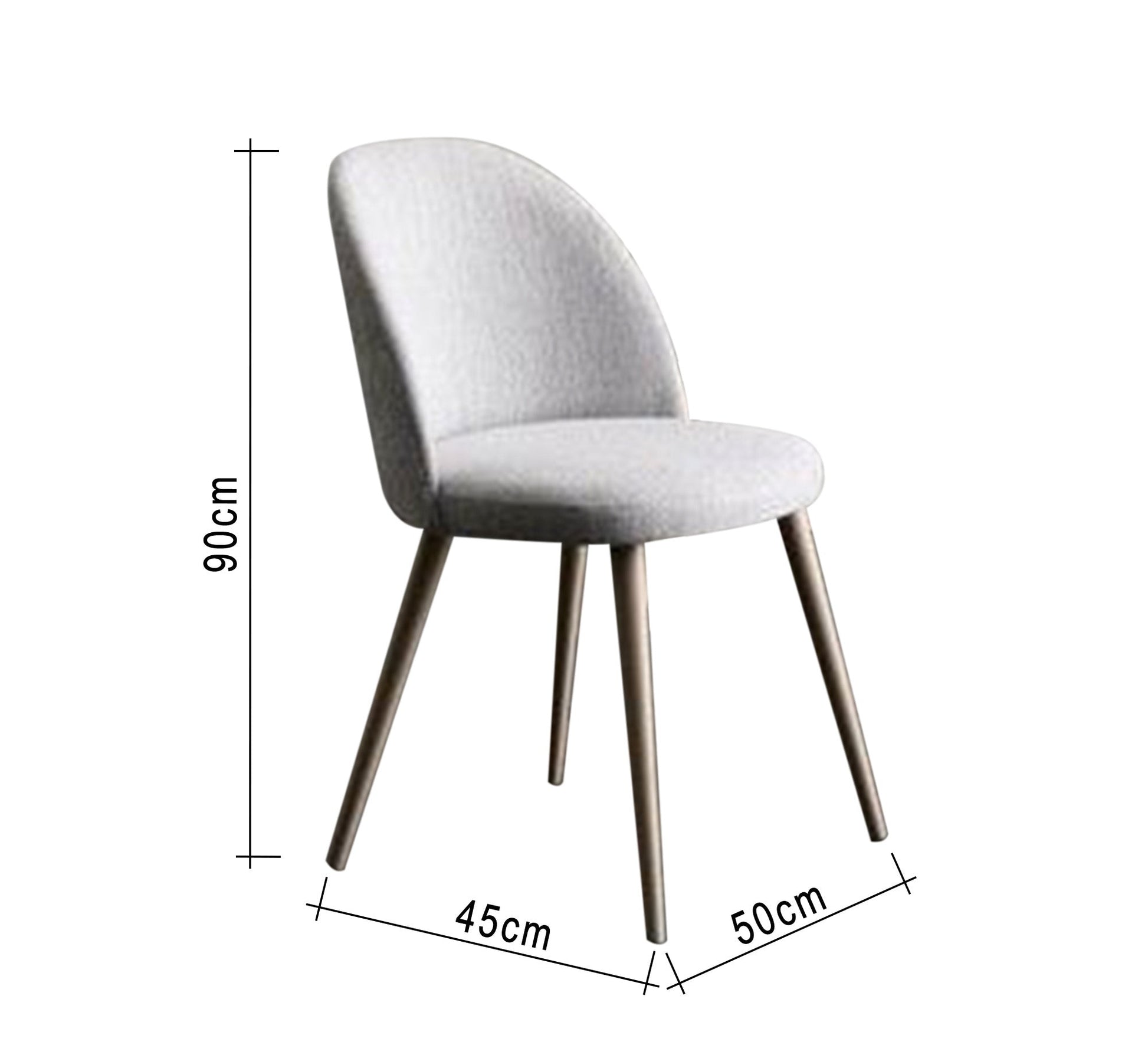 Light grey upholstered chair - Vitrine Furniture - Furniture