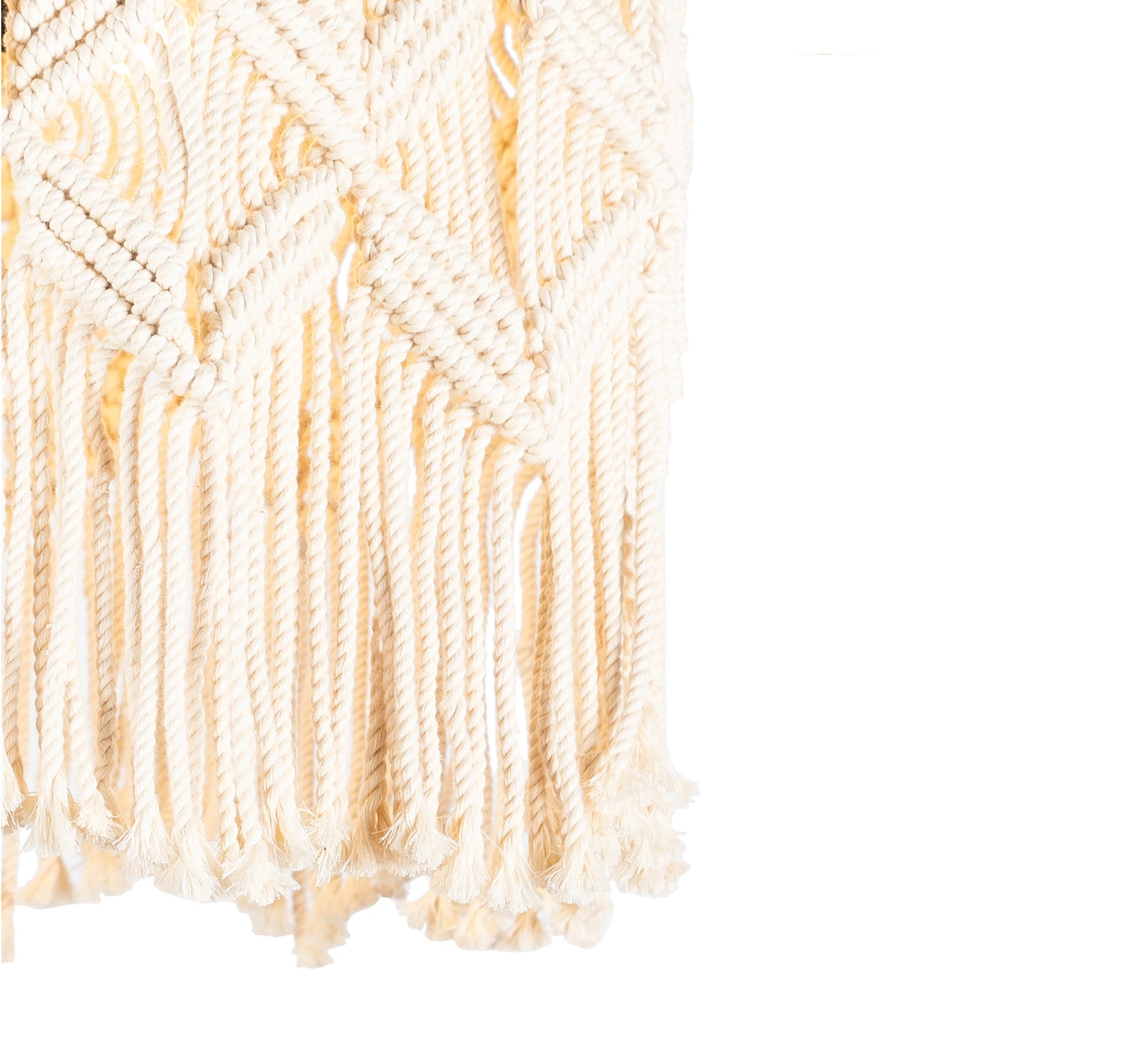 Light macrame pendant lamp - Vitrine Furniture - Lighting