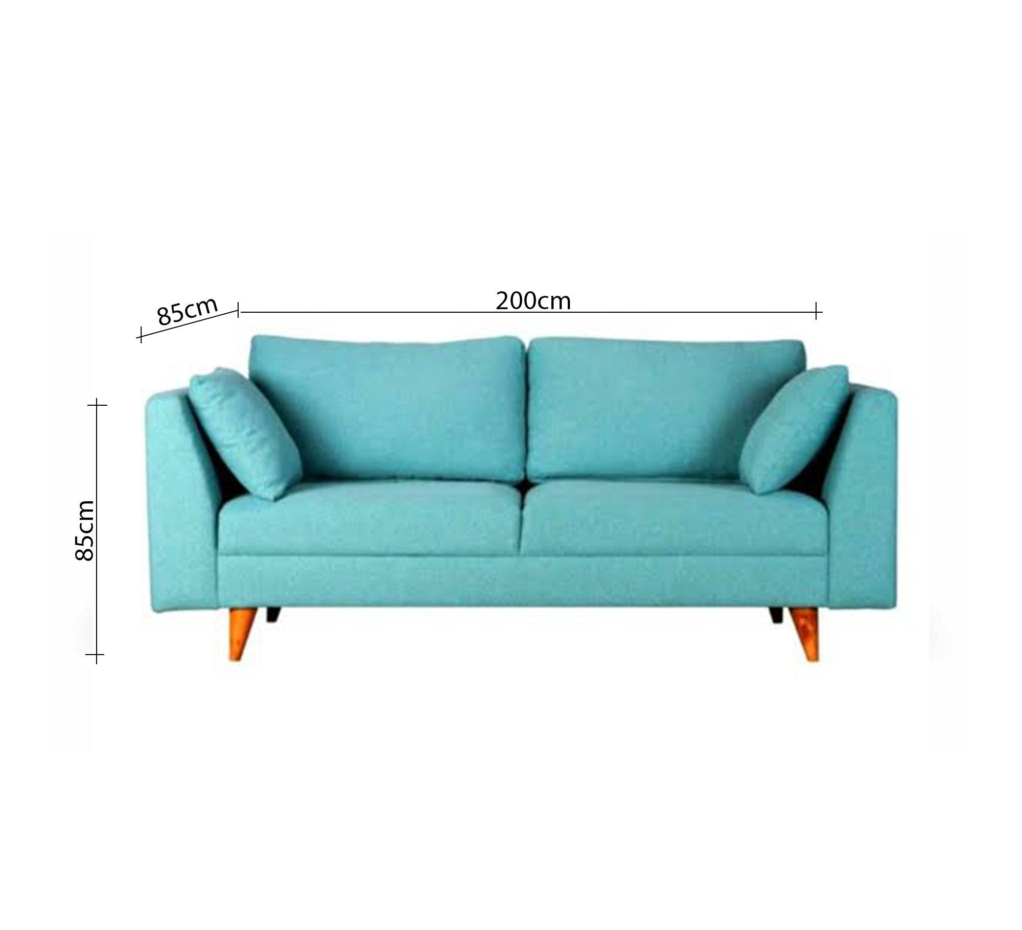 Light sky blue sofa - Vitrine Furniture - Furniture