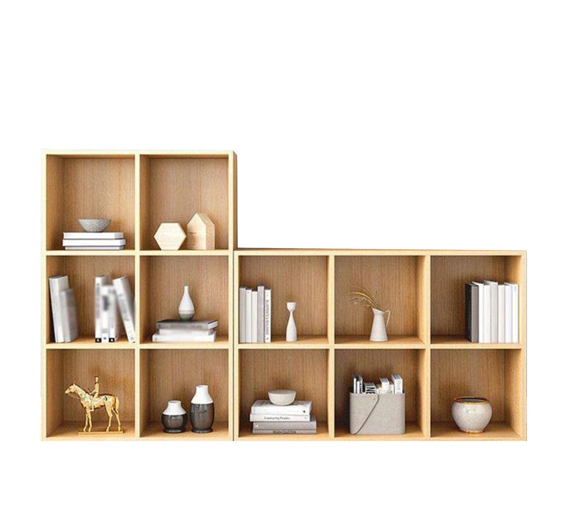 Light wood - colored library - Vitrine Furniture - Furniture