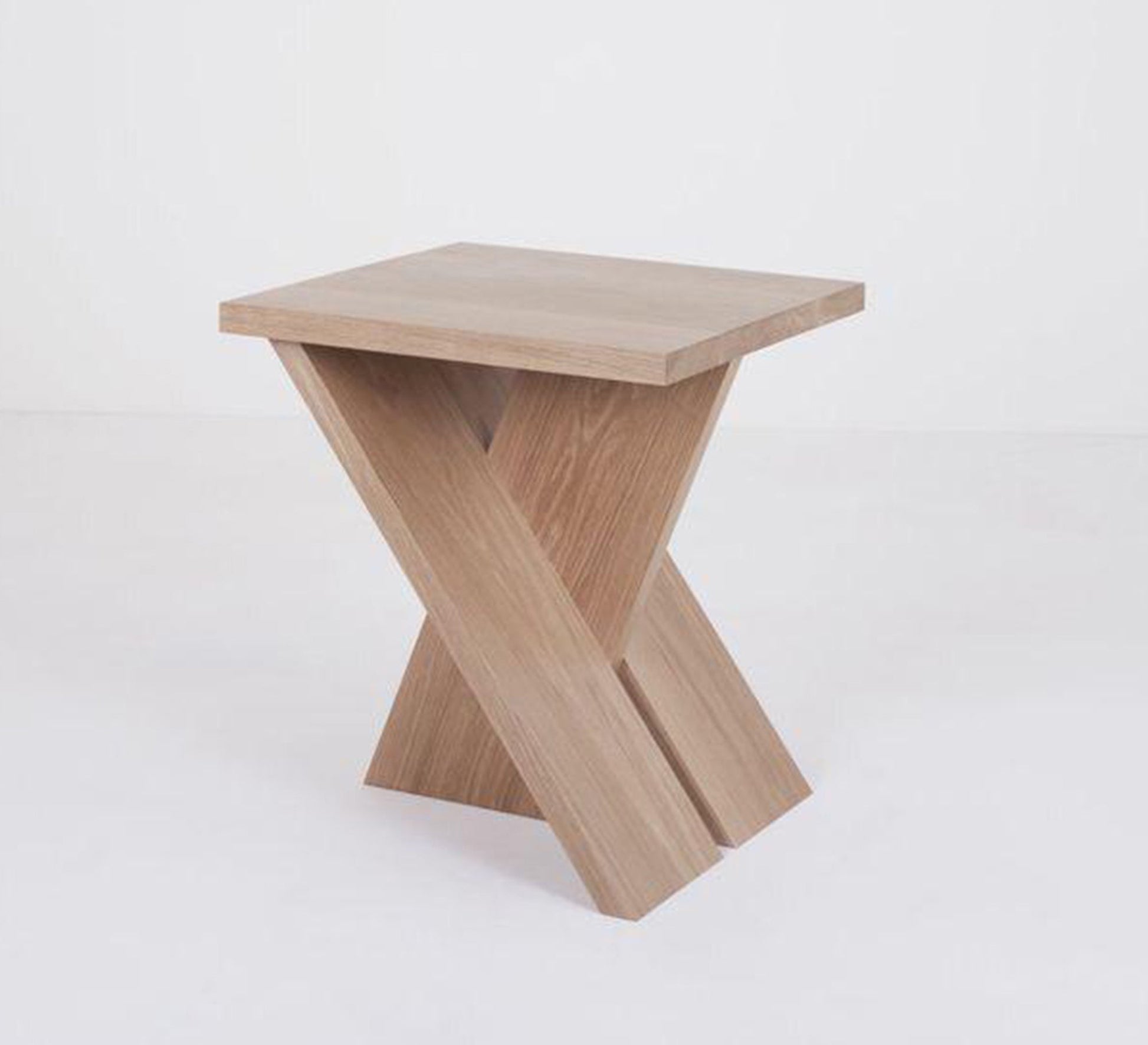 Light wood table with an X - shaped base - Vitrine Furniture - Furniture
