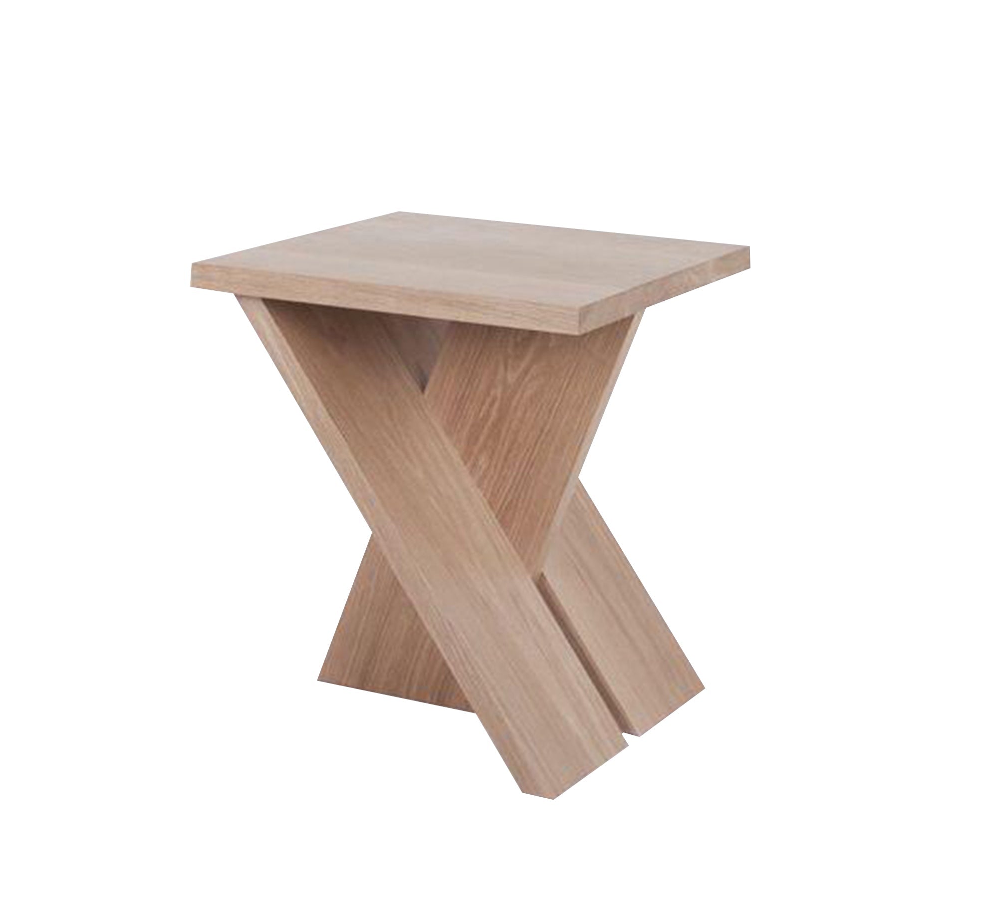 Light wood table with an X - shaped base - Vitrine Furniture - Furniture