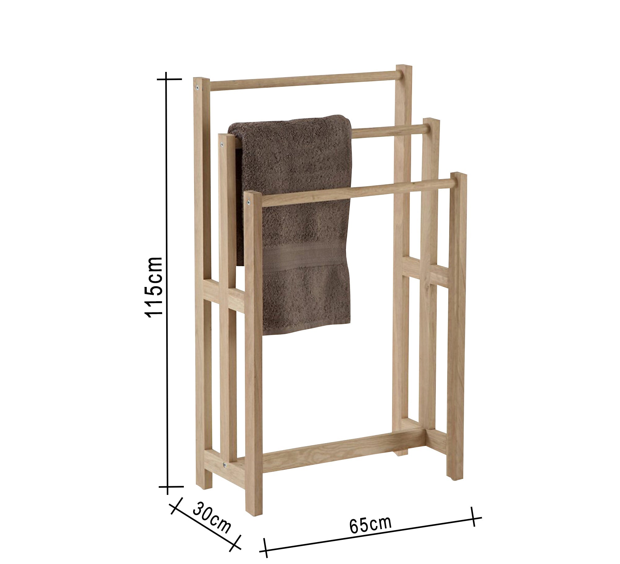 Light Wood Towel Rack - Vitrine Furniture - Furniture