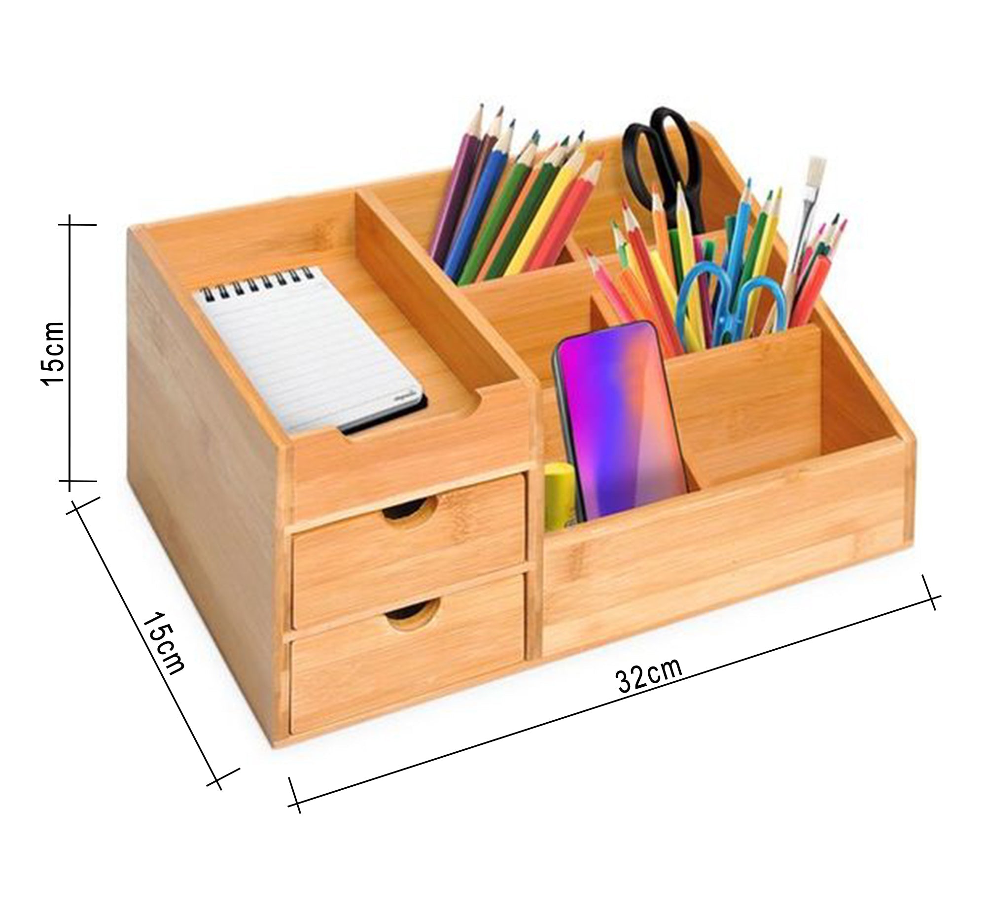 Light wooden desk organizer - Vitrine Furniture - Furniture