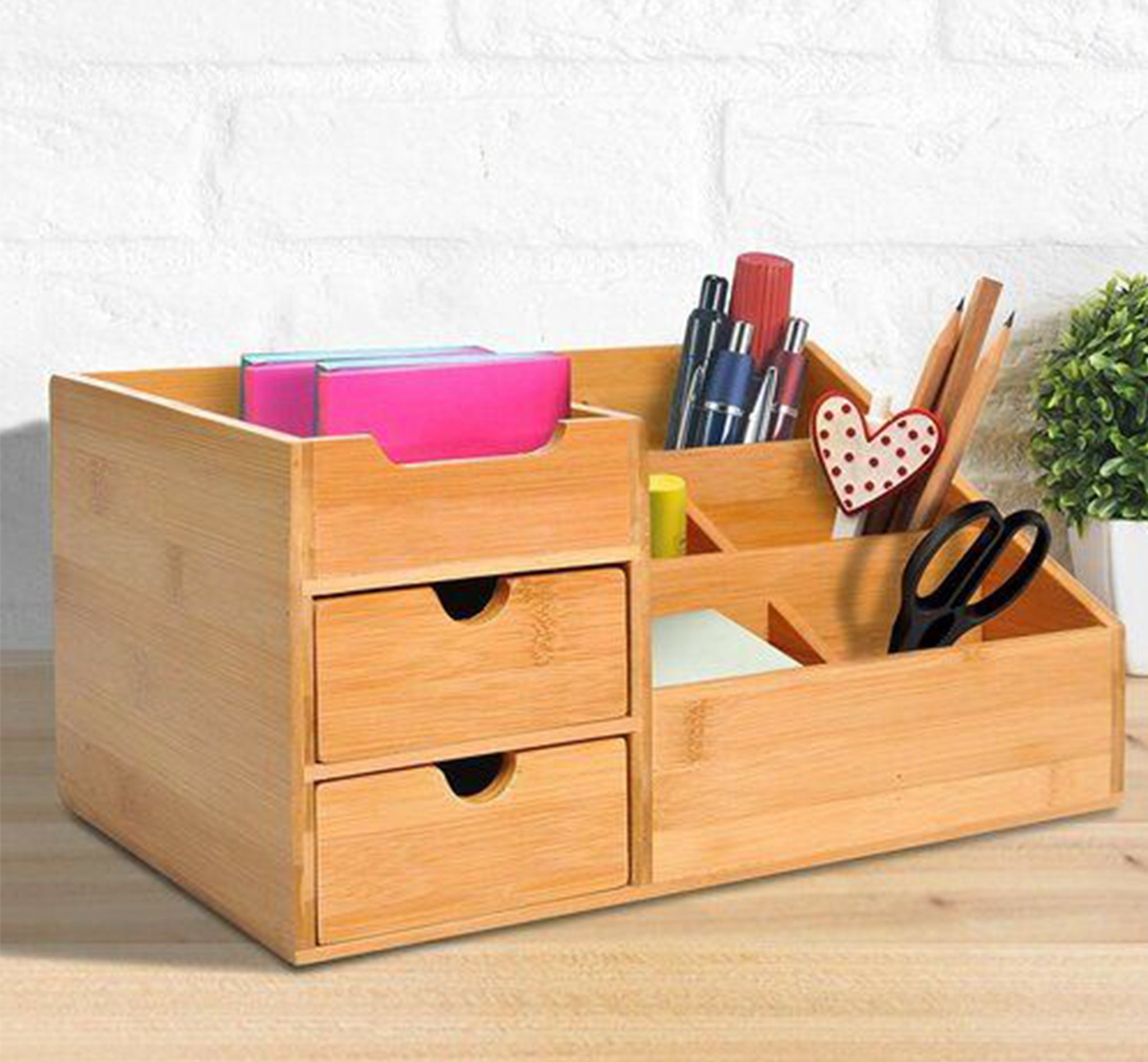 Light wooden desk organizer - Vitrine Furniture - Furniture