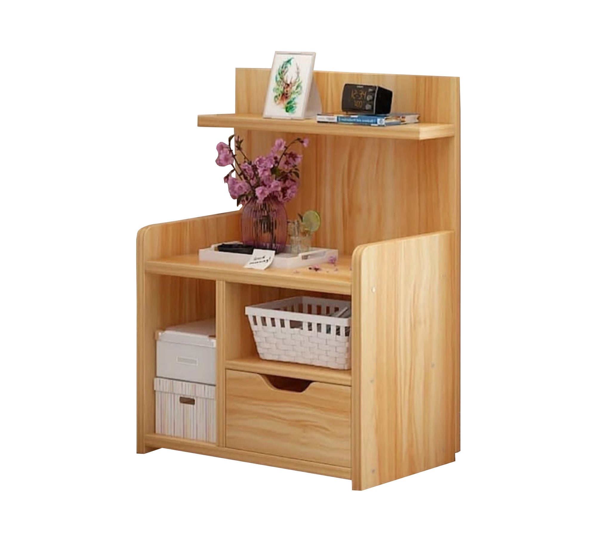Light wooden nightstand - Vitrine Furniture - Furniture