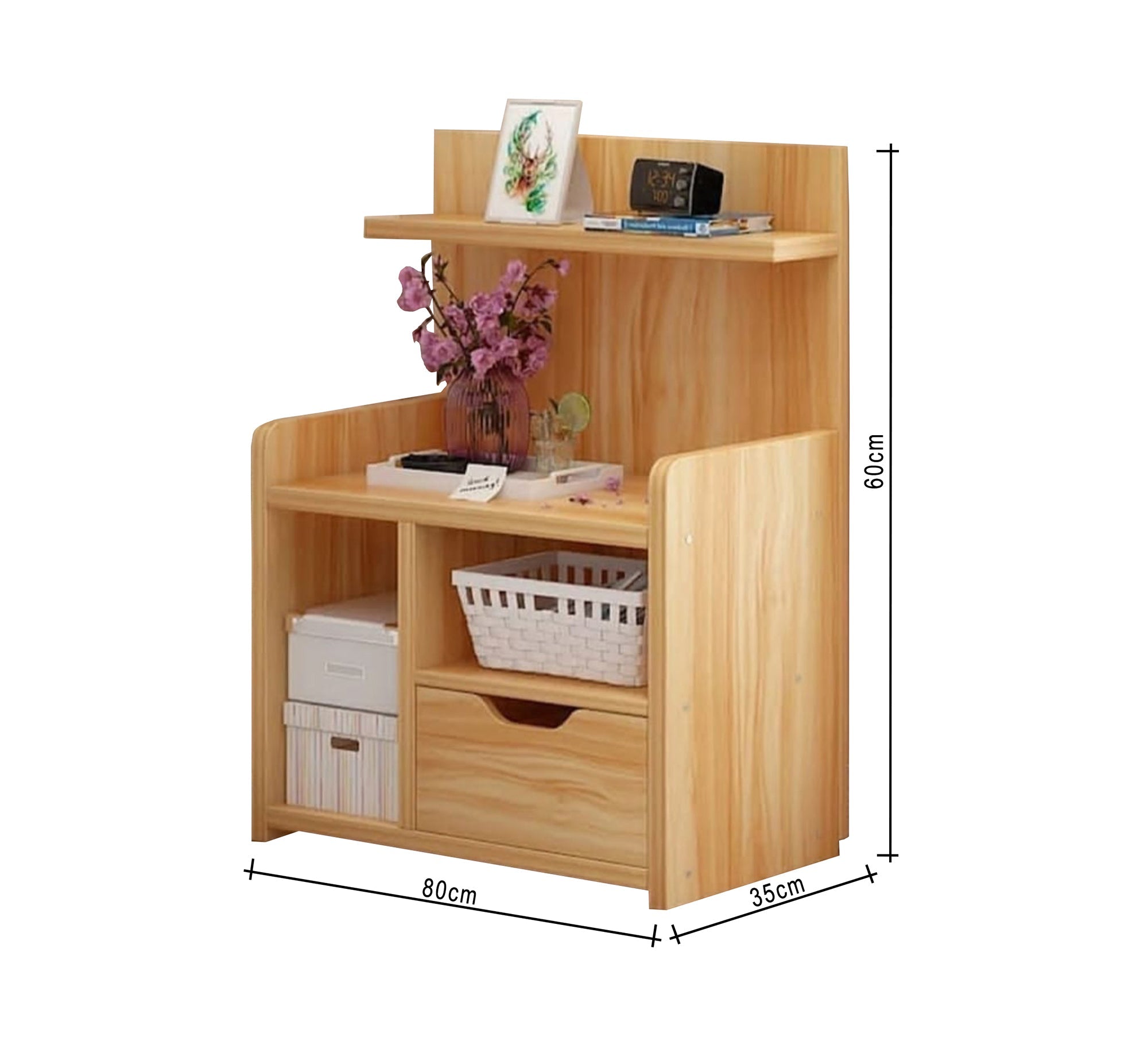 Light wooden nightstand - Vitrine Furniture - Furniture