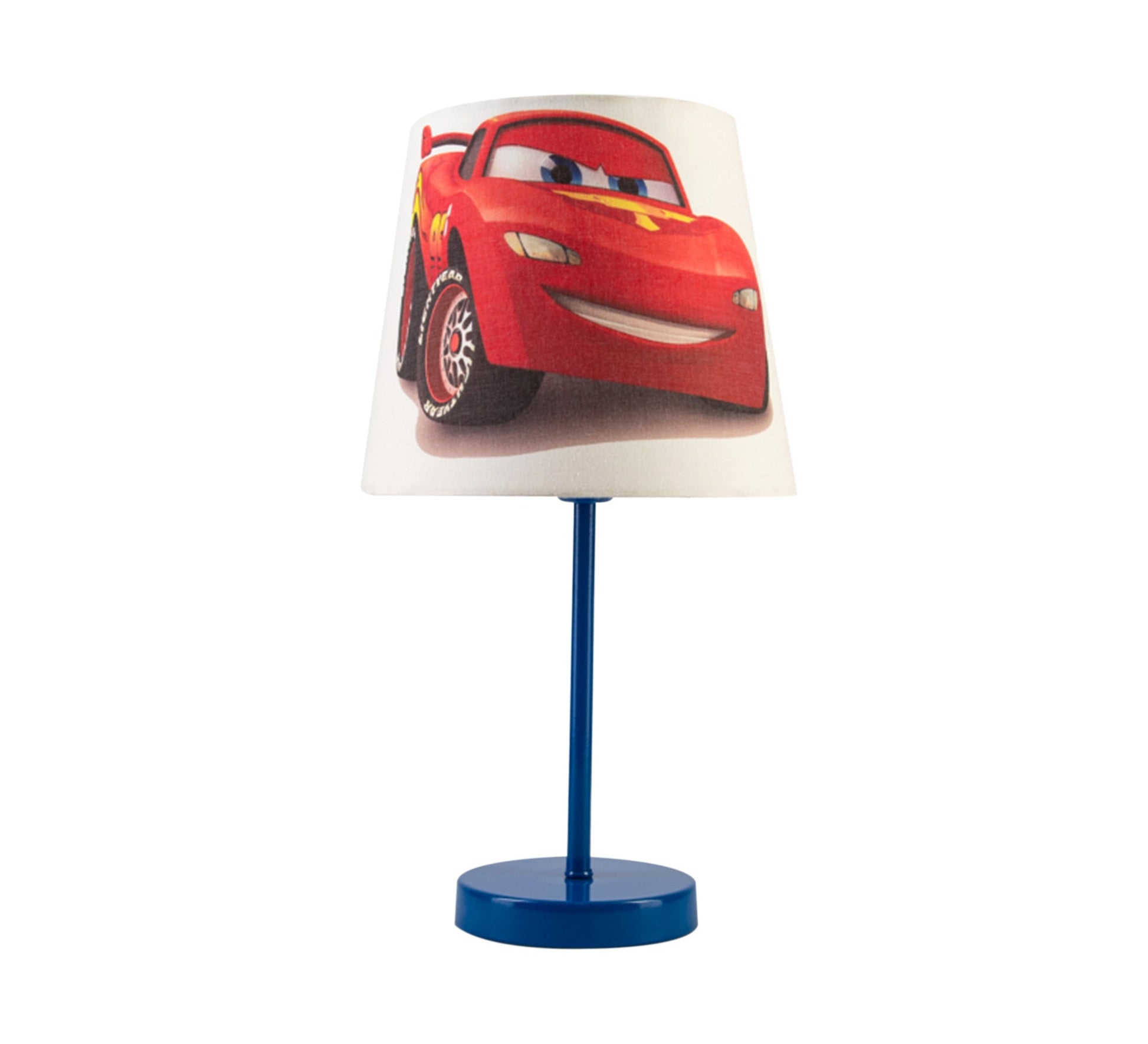 Lightning McQueen Lamp: Cars Light for Your Child's Room with Blue Base - Vitrine Furniture - Lighting