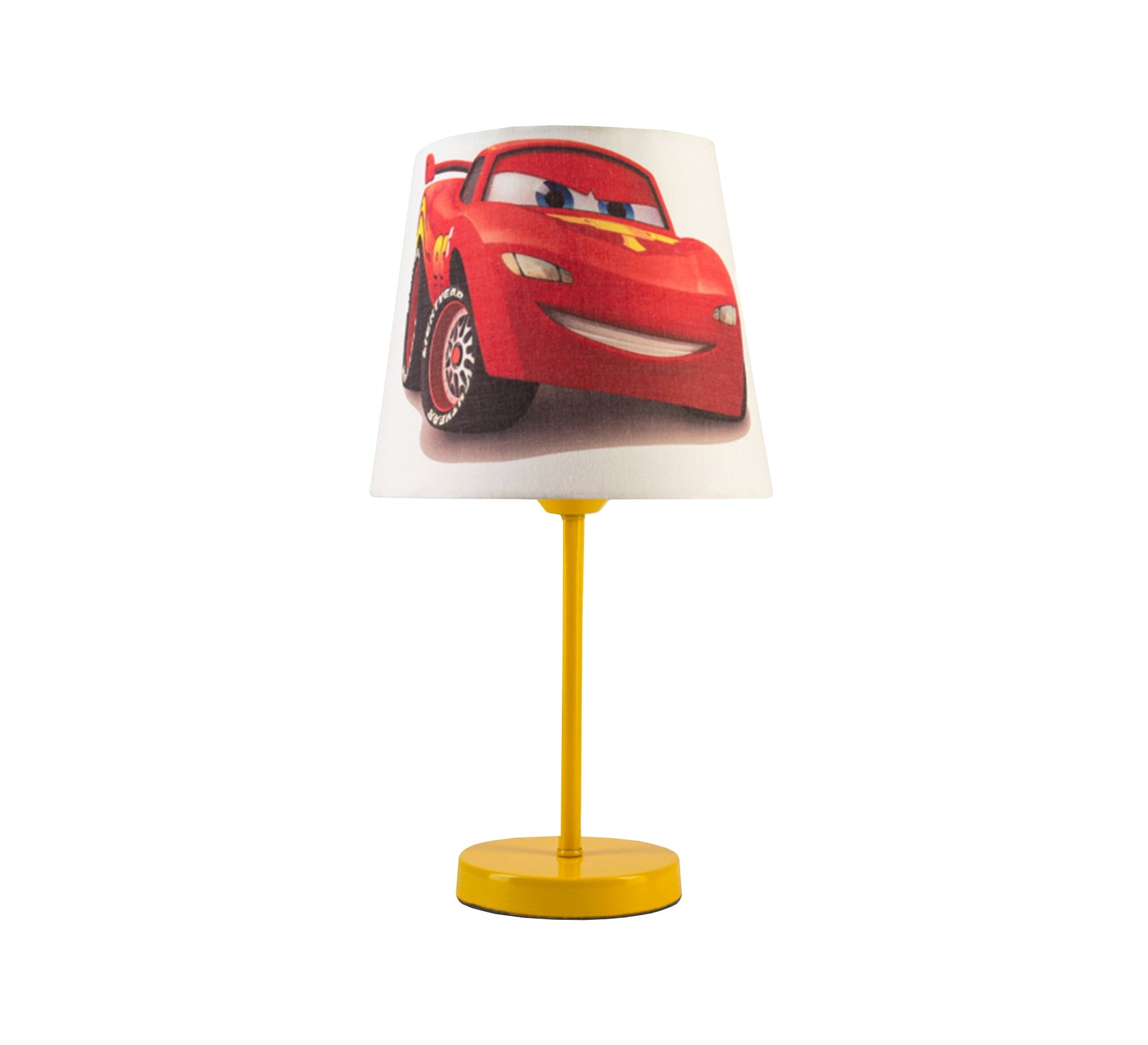 Lightning McQueen Lamp, Cars Light for Your Child's Room with Gold Base - Vitrine Furniture - Lighting