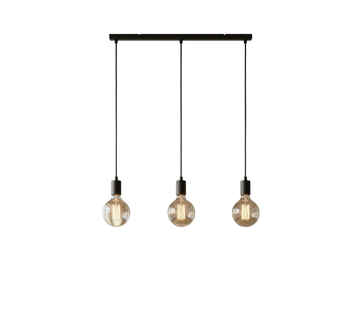 Linear chandelier with three sophisticated light pendants - Vitrine Furniture - Ceiling lights
