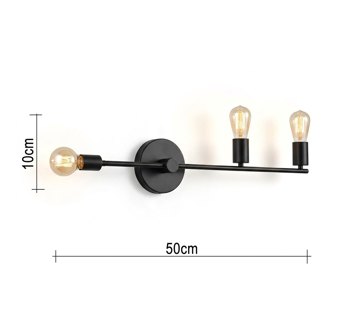Linear wall or ceiling light fixture in black - Vitrine Furniture - Ceiling lights
