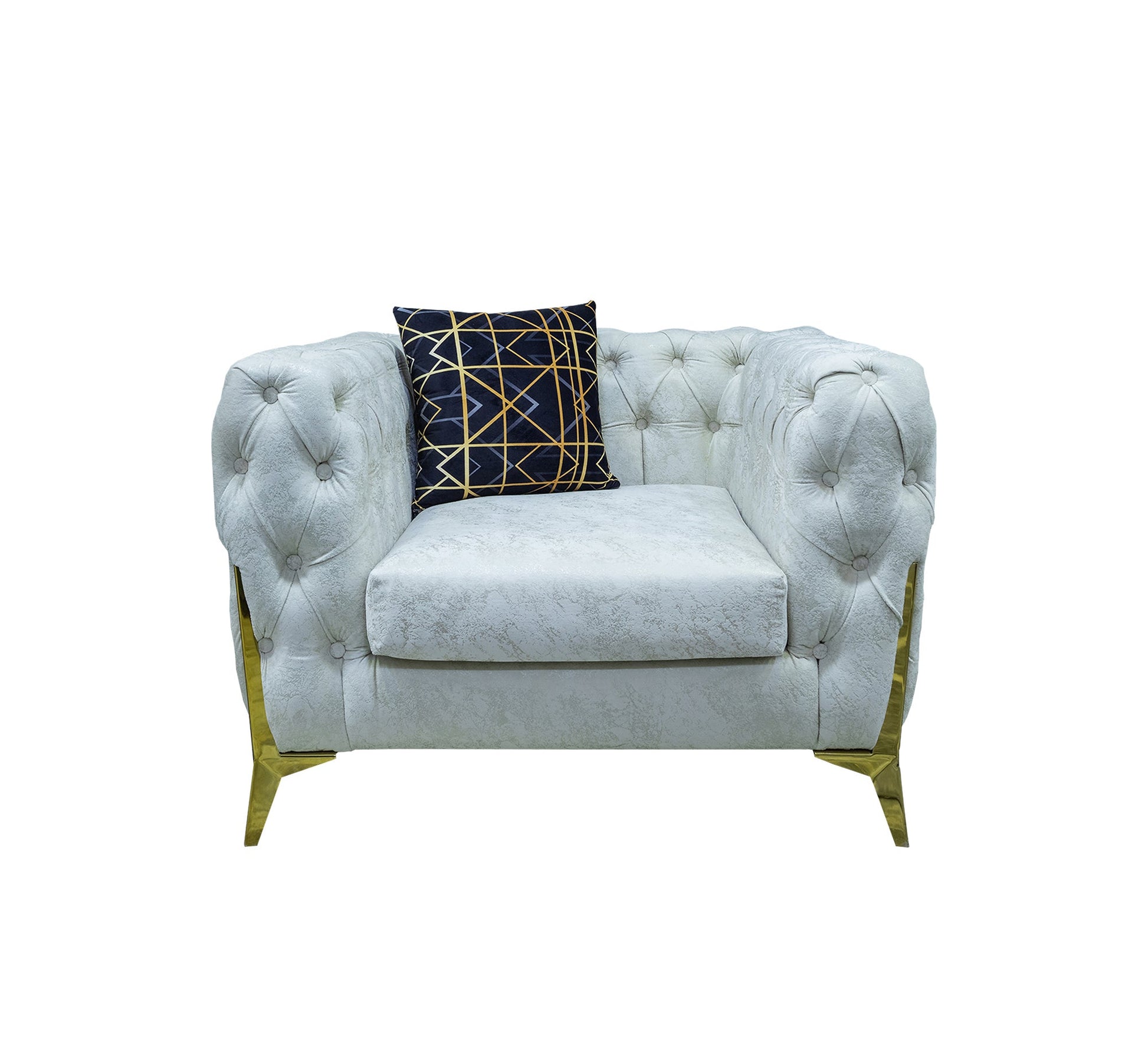 Living: Navy Camo & White Elegance Unleashed - Vitrine Furniture - Living room sets