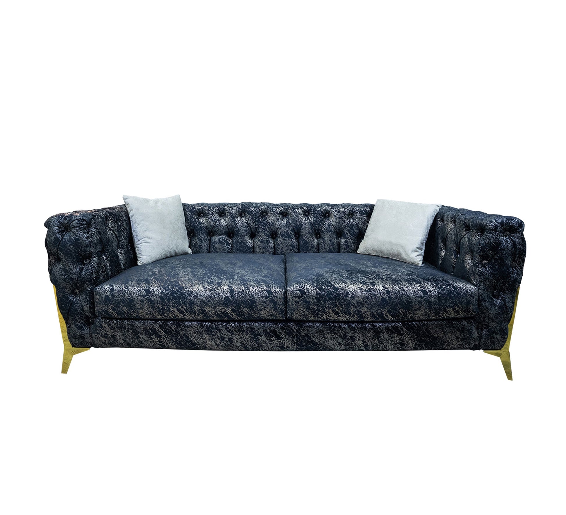 Living: Navy Camo & White Elegance Unleashed - Vitrine Furniture - Living room sets