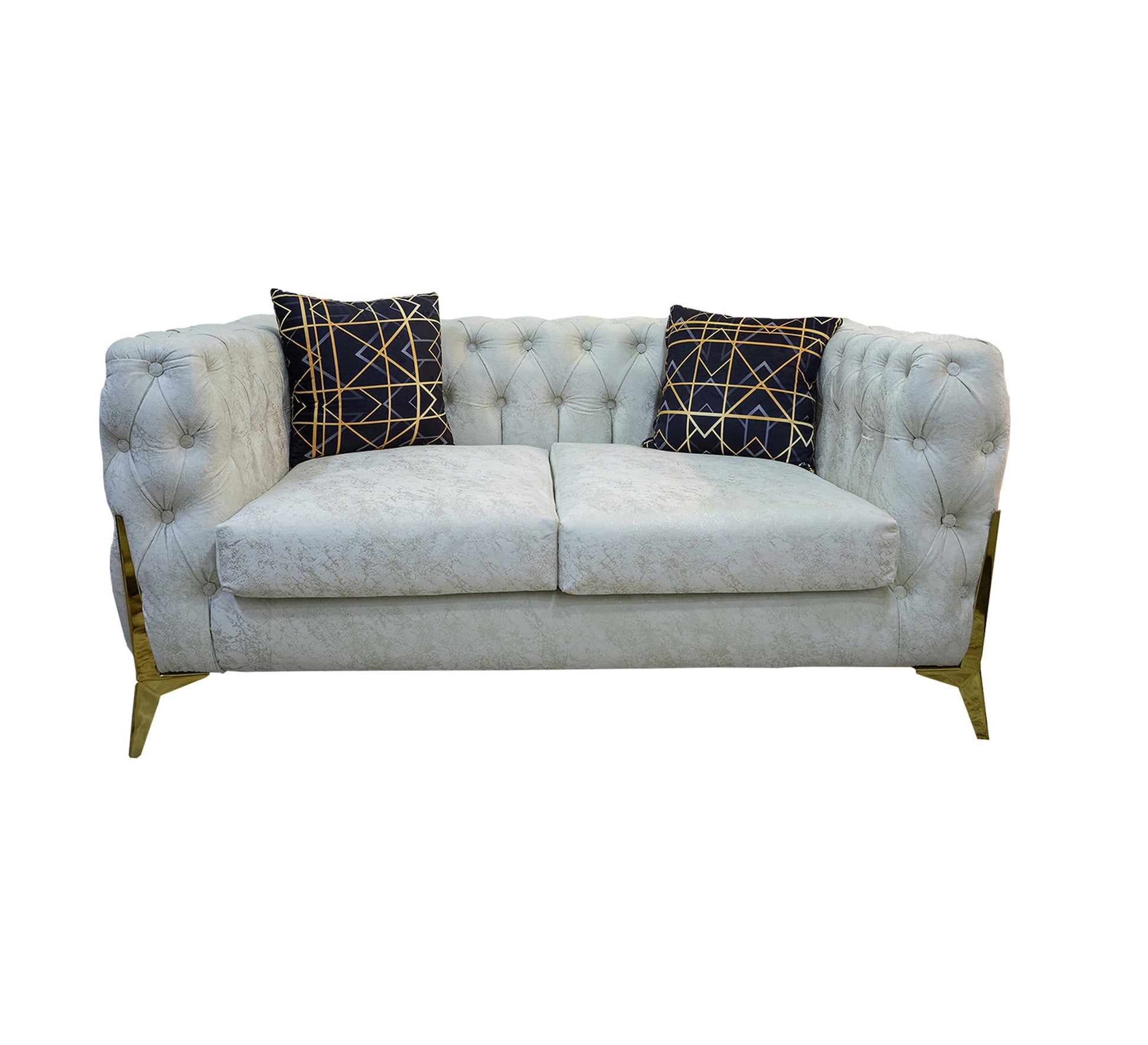 Living: Navy Camo & White Elegance Unleashed - Vitrine Furniture - Living room sets