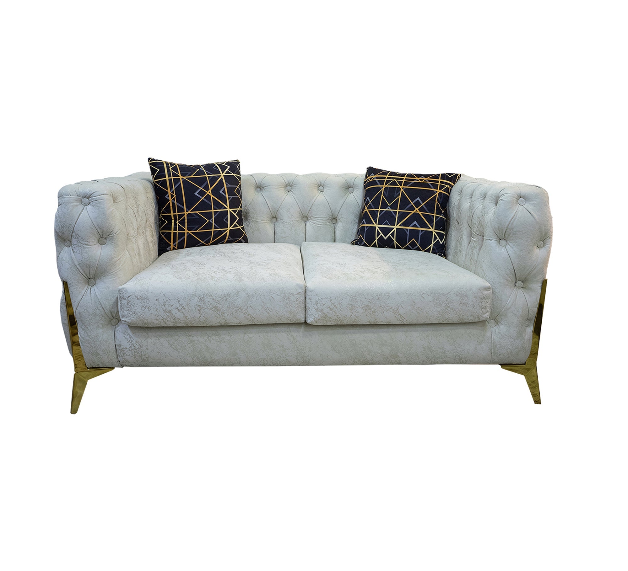 Living: Navy Camo & White Elegance Unleashed - Vitrine Furniture - Living room sets