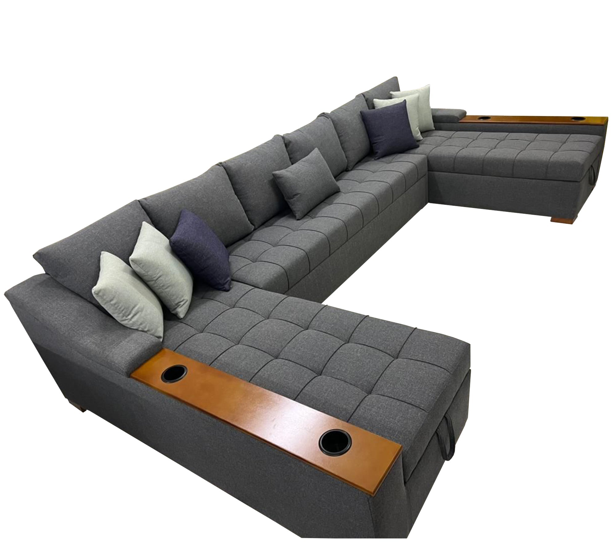 living room bed Corner U - shaped - Vitrine Furniture - L - shape sofa set
