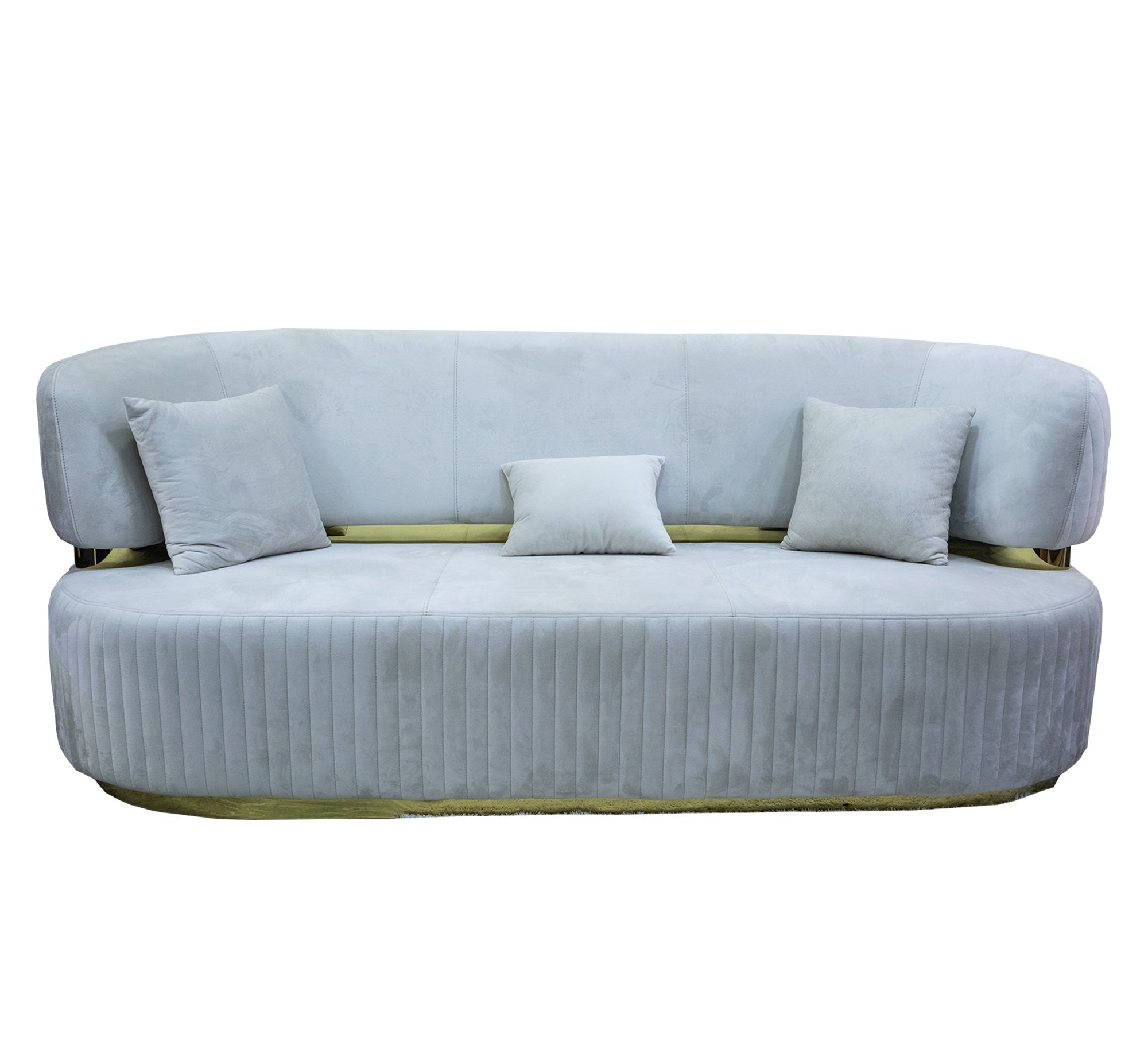 Living Room: Circular Bases, Blue & White Elegance - Vitrine Furniture - Living room sets