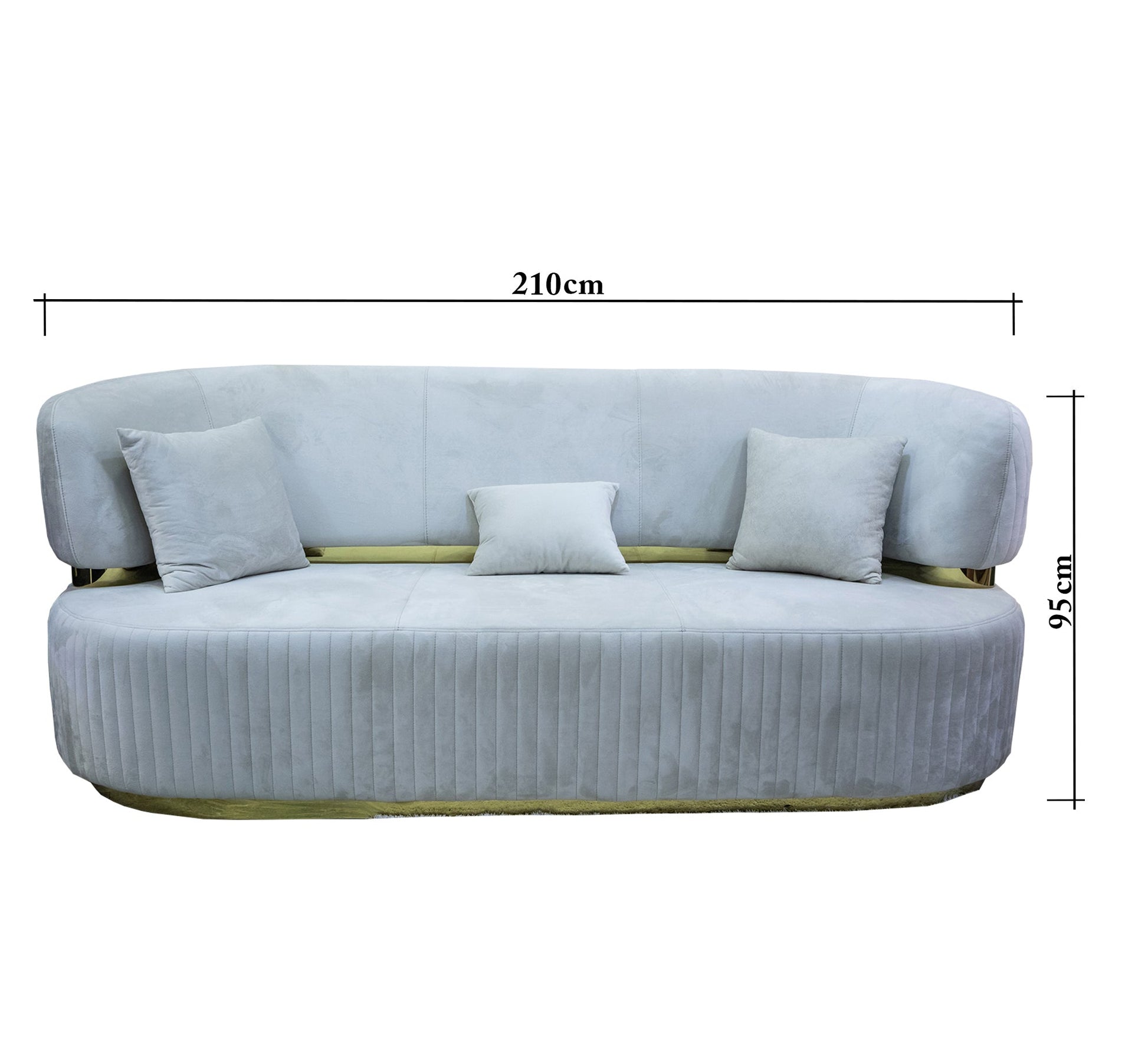 Living Room: Circular Bases, Blue & White Elegance - Vitrine Furniture - Living room sets