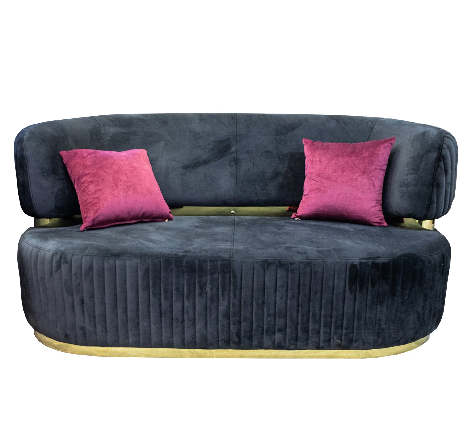 Living Room: Circular Bases, Blue & White Elegance - Vitrine Furniture - Living room sets