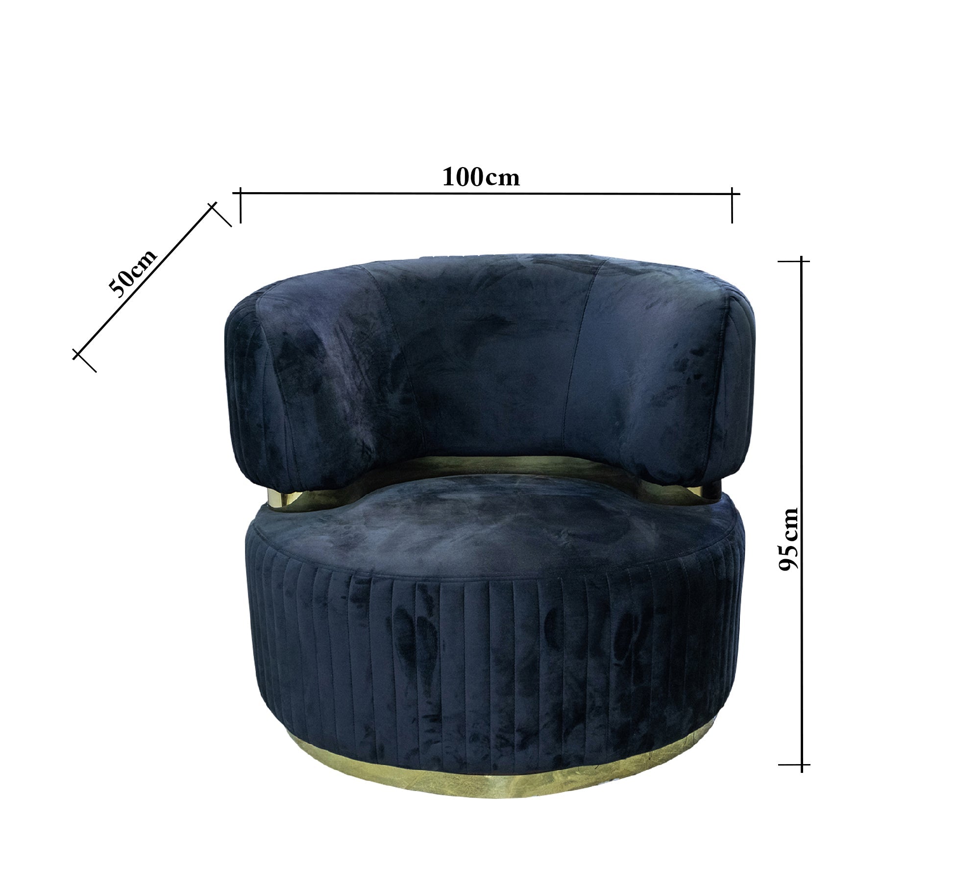 Living Room: Circular Bases, Blue & White Elegance - Vitrine Furniture - Living room sets