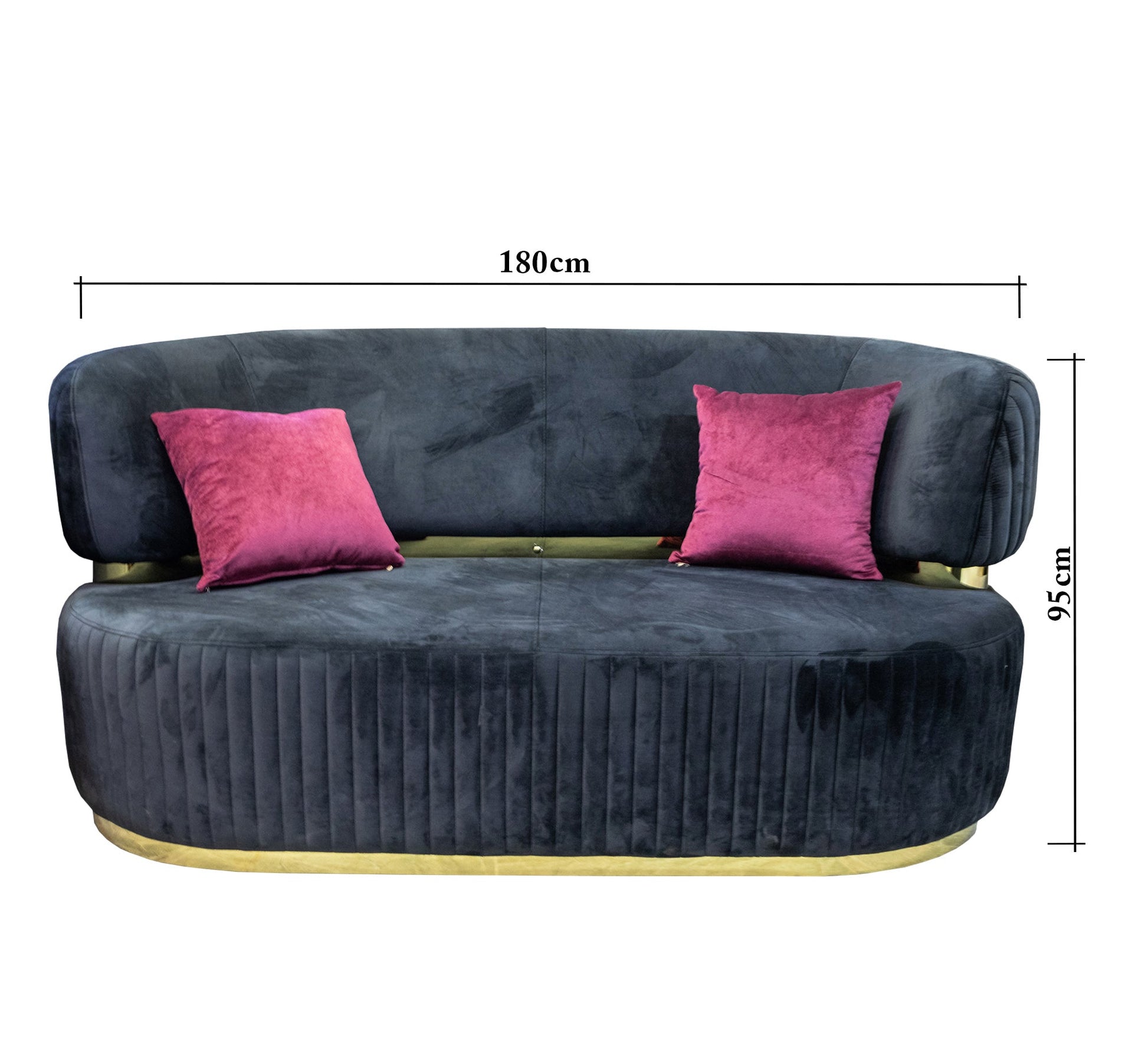 Living Room: Circular Bases, Blue & White Elegance - Vitrine Furniture - Living room sets