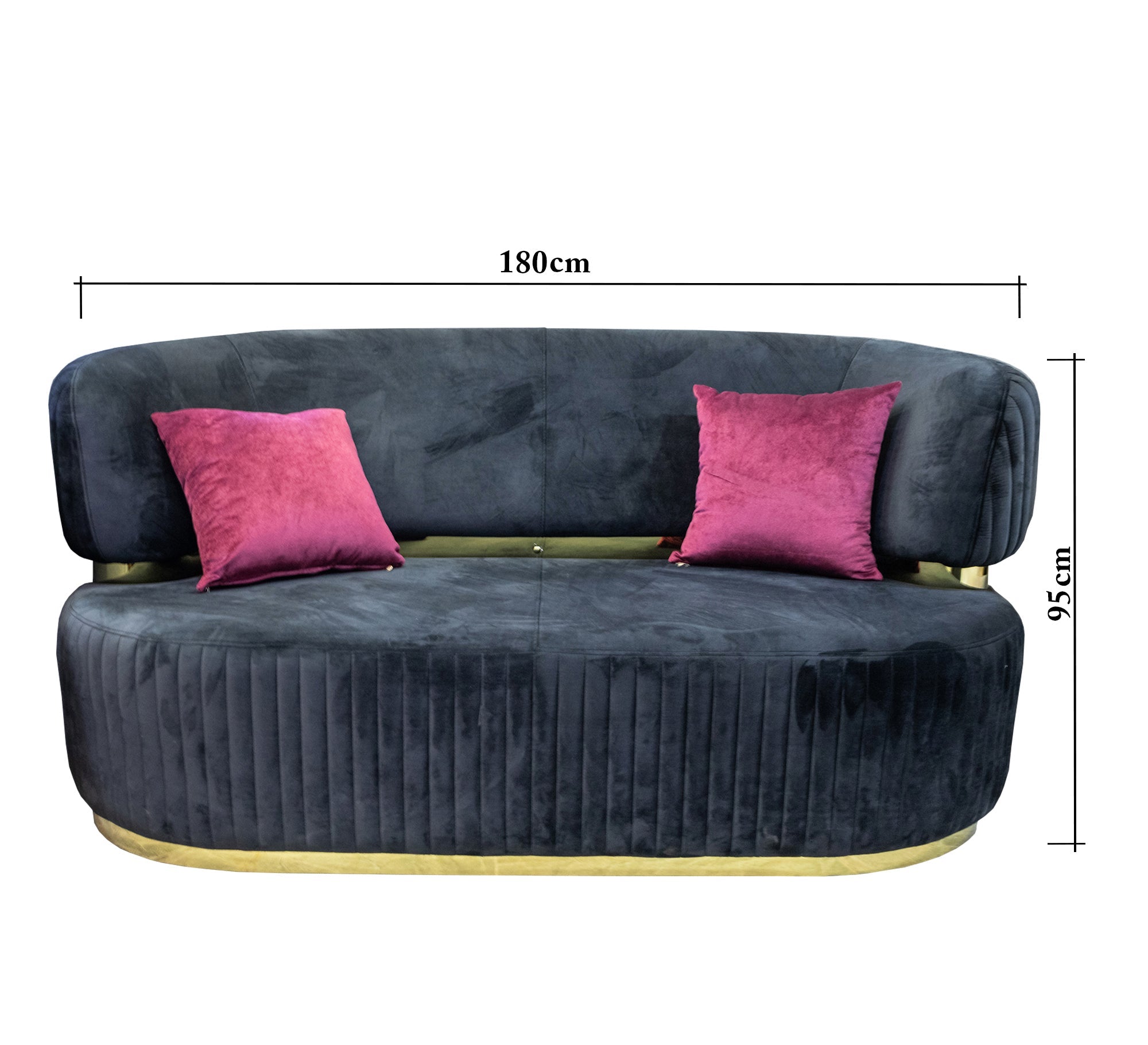 Living Room: Circular Bases, Blue & White Elegance - Vitrine Furniture - Living room sets