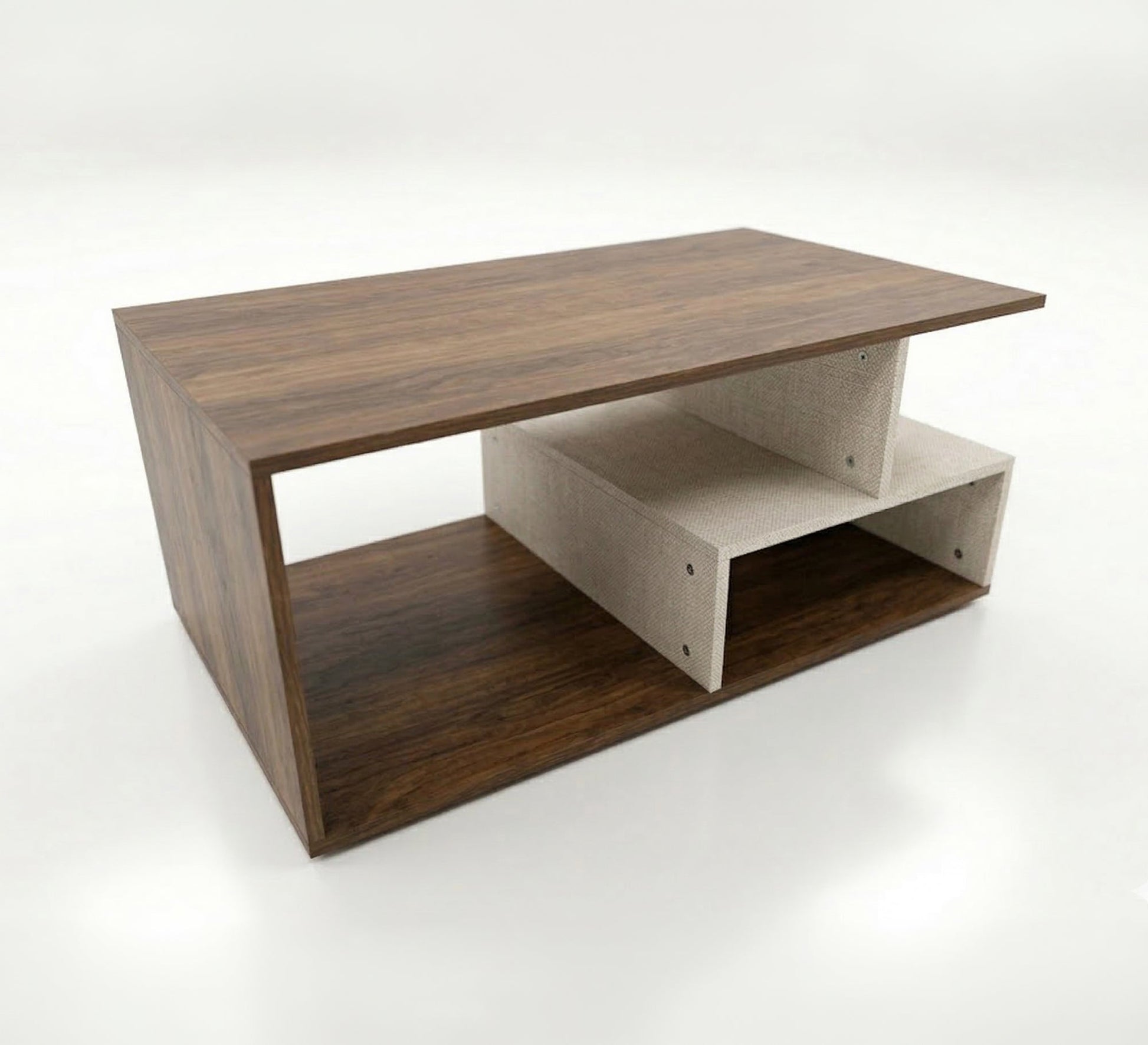 Living room table with built-in shelves - Vitrine Furniture - Coffee Tables