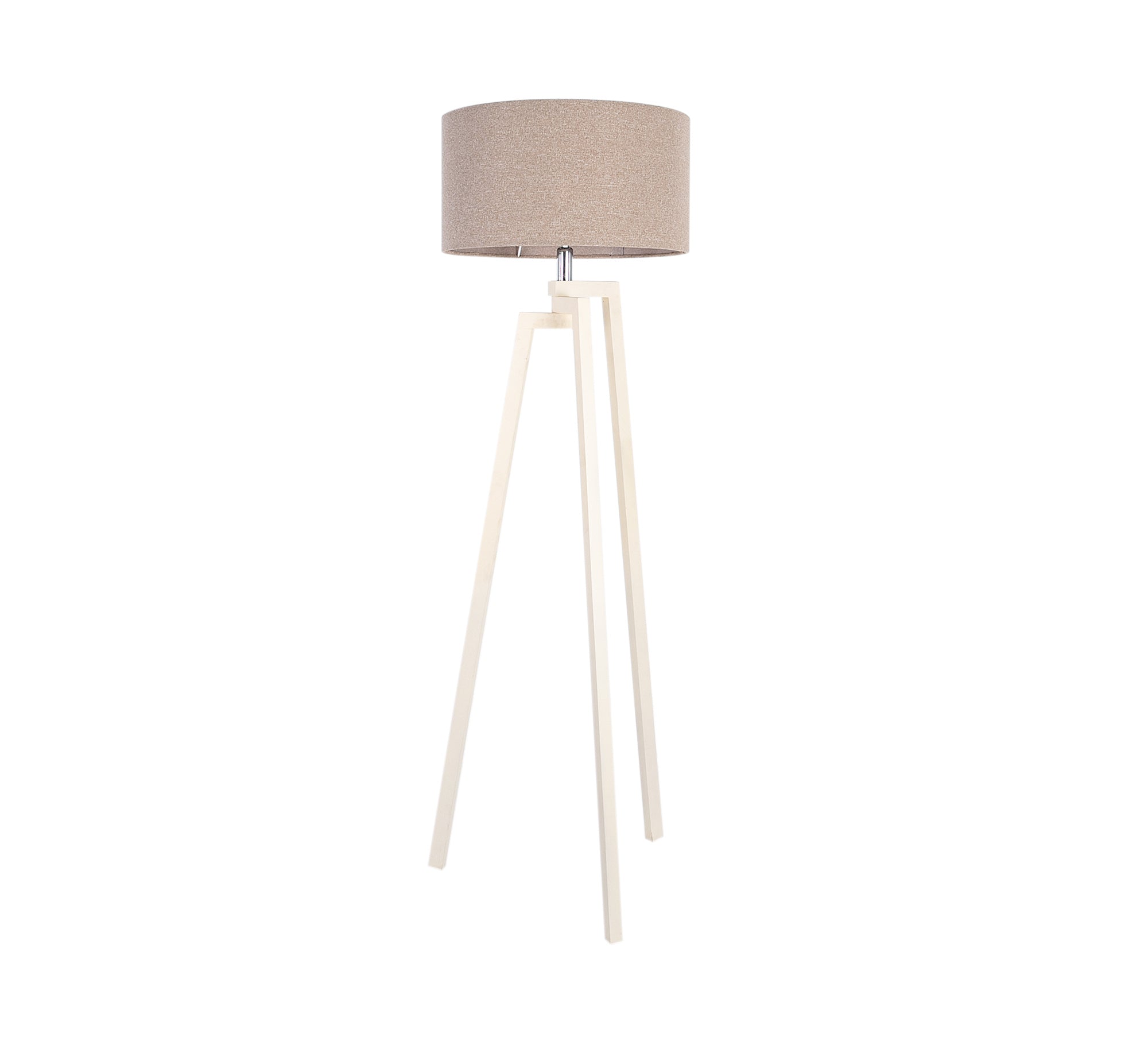 Long Leg Floor Lamp with Beige Shabou - Vitrine Furniture - Lighting