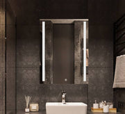 Long-length mirror with two vertical light strips - Vitrine Furniture - Mirrors