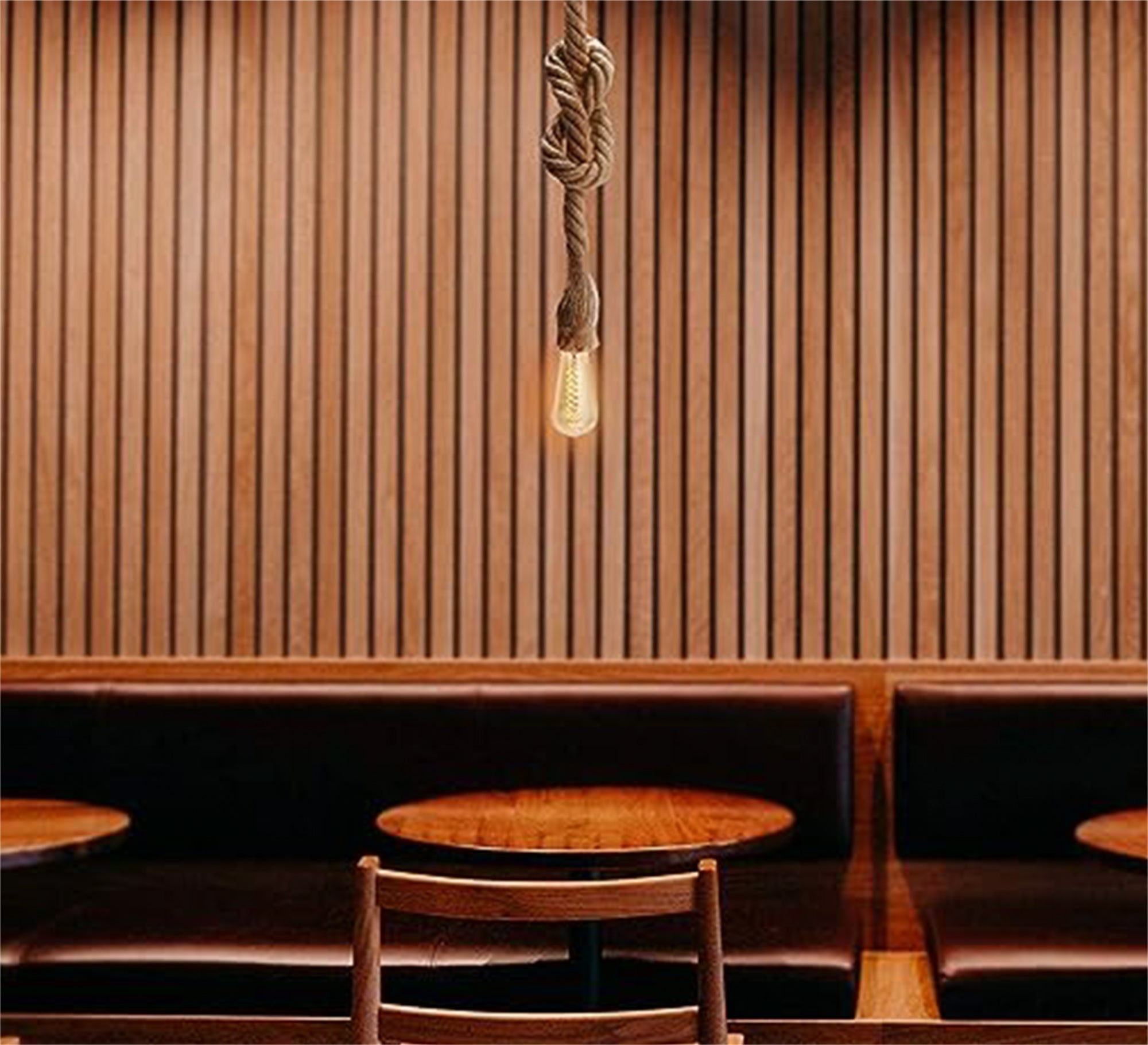 Long Linen Rope Pendant Lamp with Tie - Vitrine Furniture - Lighting