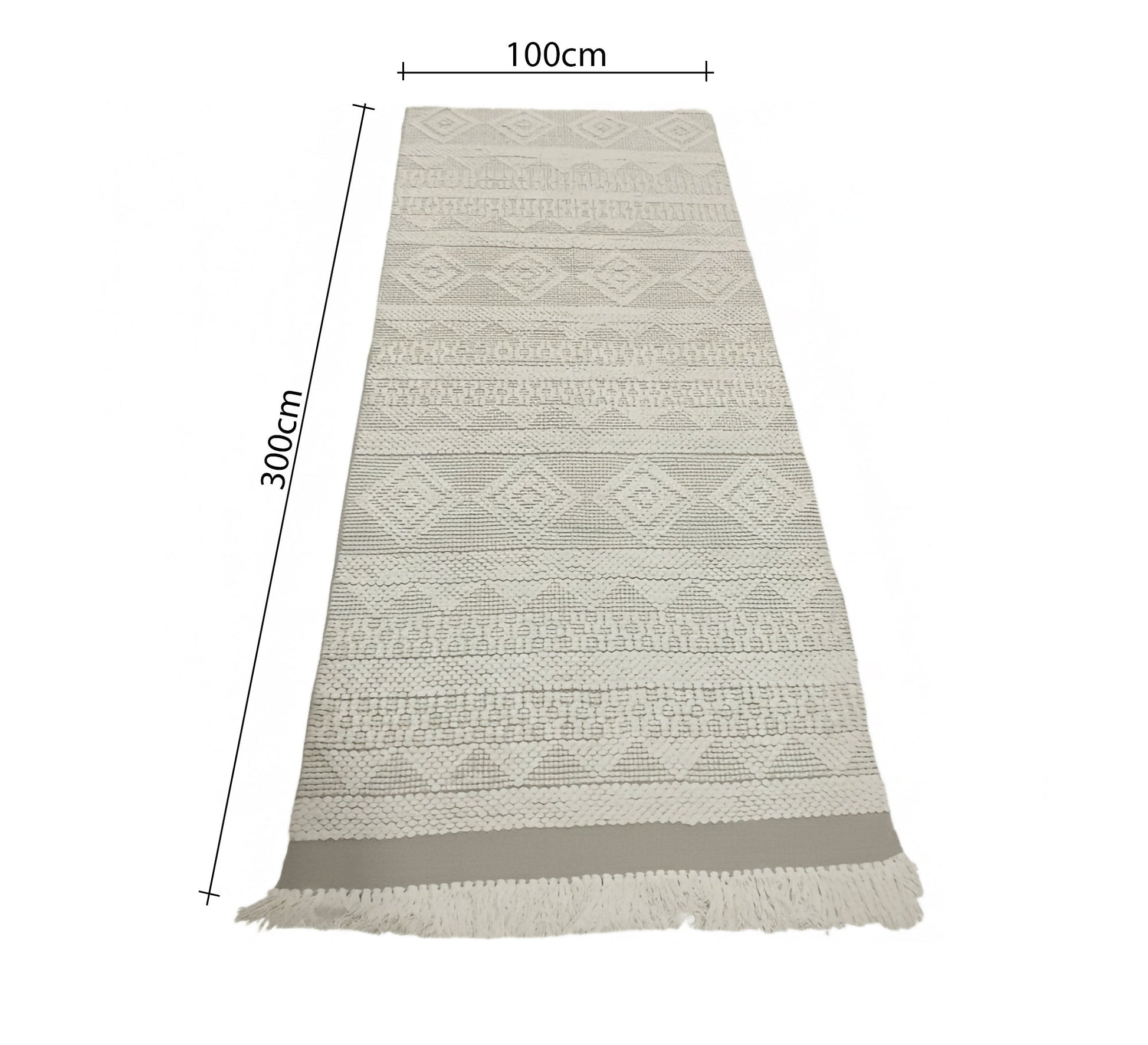 Long pile runner with a rich woven and embossed pattern design - Vitrine Furniture - Accessories