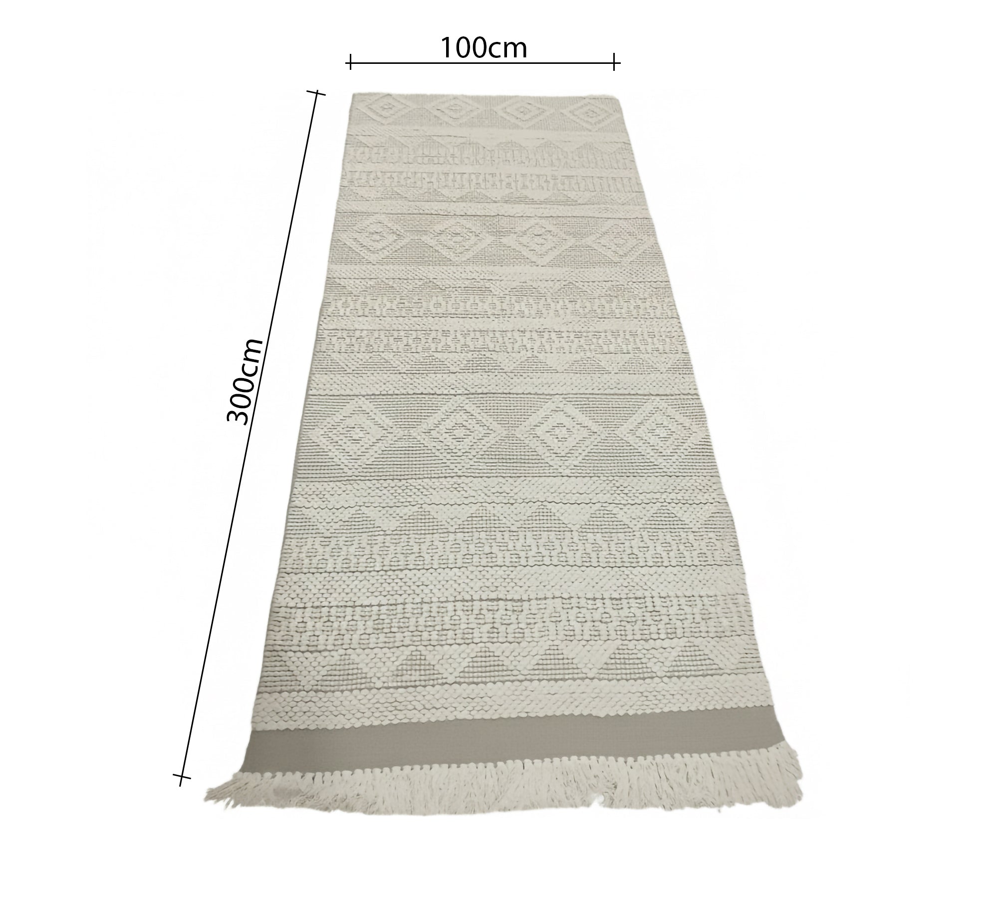 Long pile runner with a rich woven and embossed pattern design - Vitrine Furniture - Accessories